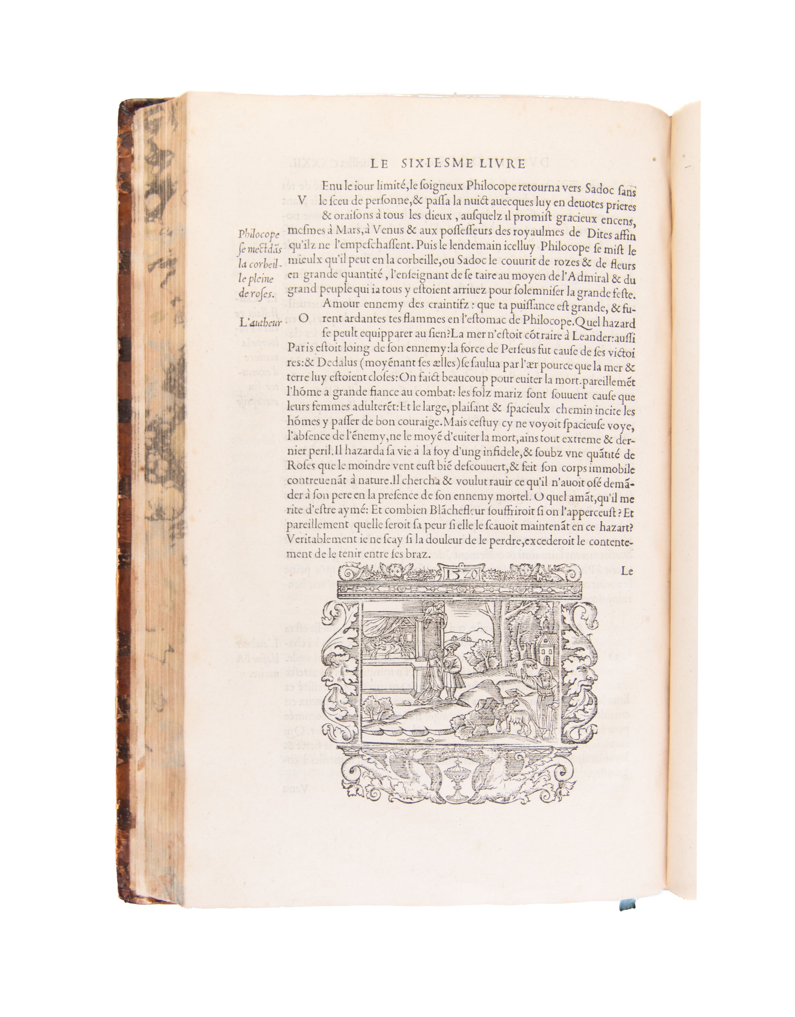 Le Philocope de Messire Jehan Boccace florentin, contena(n)t l’histoire de Fleury et Blanchefleur, divisé en sept livres traduictz d’italien en françoys par Adrian Sevin. 
Paris, D. Janot, 24 FebruarY 1542