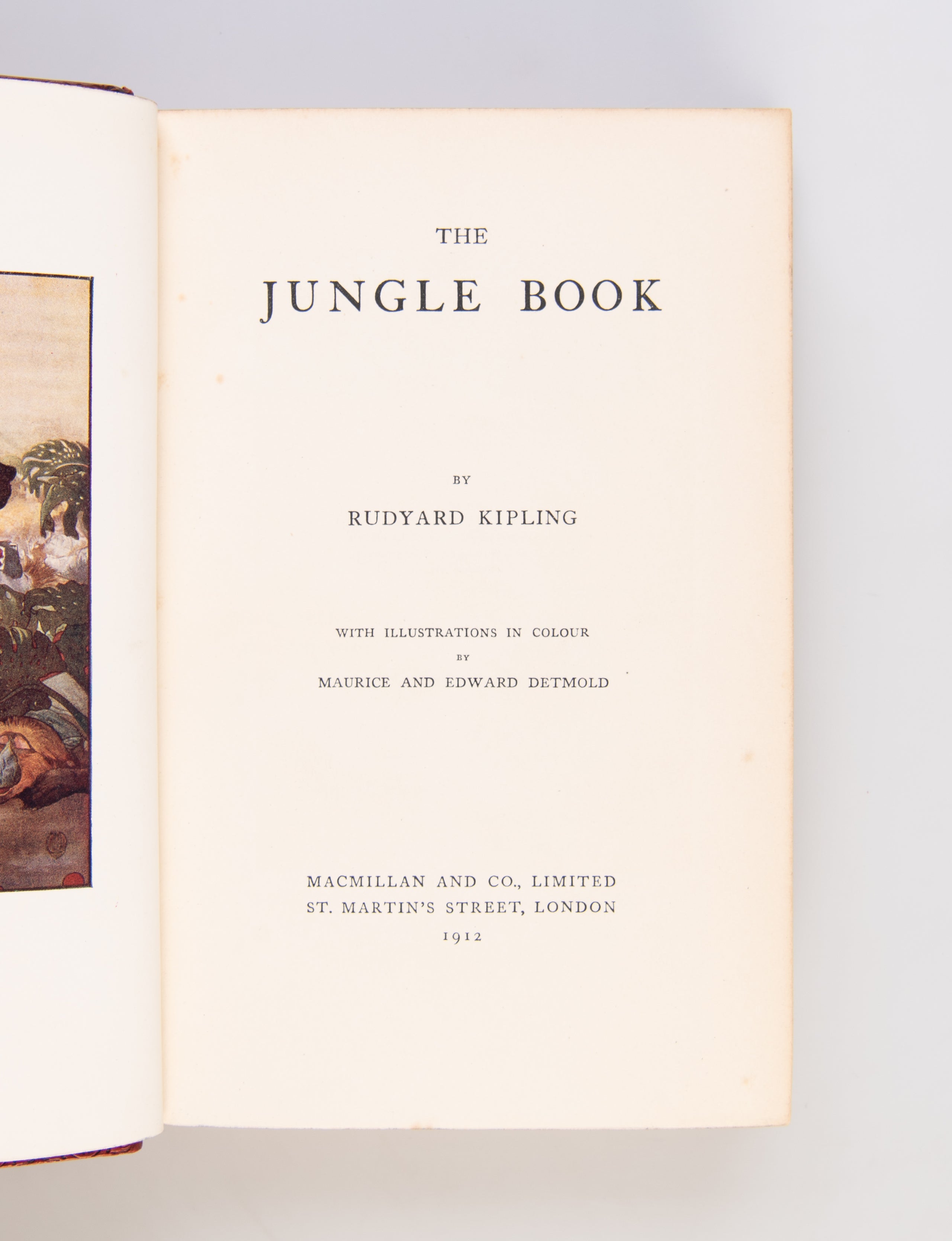 The Jungle Book. With Illustrations in colour by Maurice and Edward Detmold.