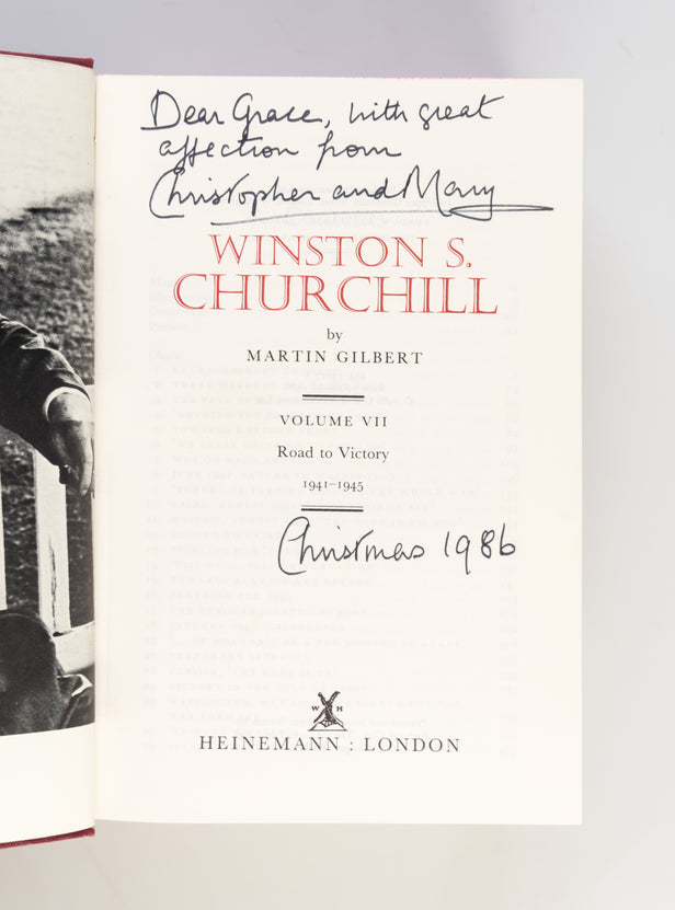 Winston S. Churchill. (1874-1965). Volume VII: The Road to Victory, 1941-1945.