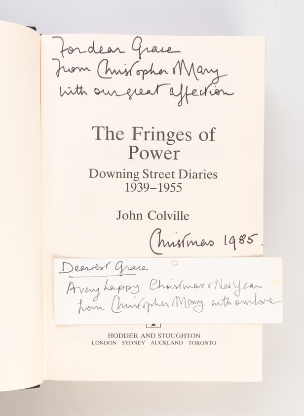 The Fringes of Power: Downing Street Diaries, 1939-1955.