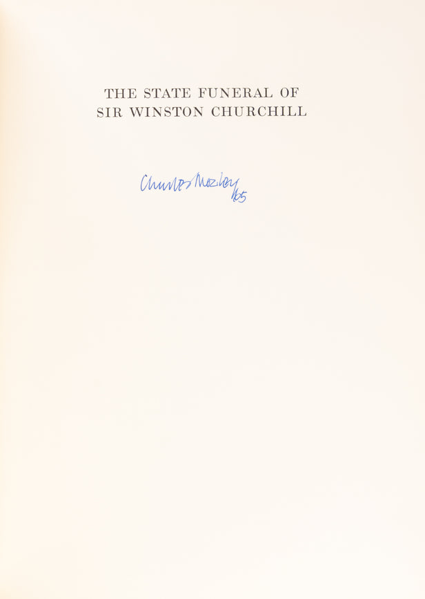 The State Funeral of Sir Winston Churchill. With the Tribute by the Rt. Hon. Sir Robert Menzies, Prime Minister of Australia.