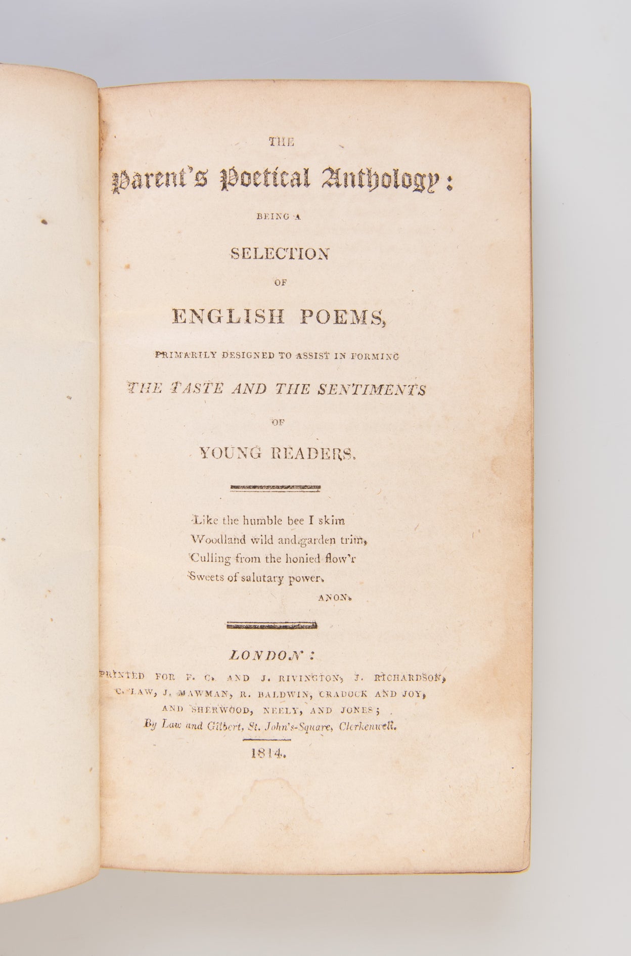 The Parent's Poetical Anthology: