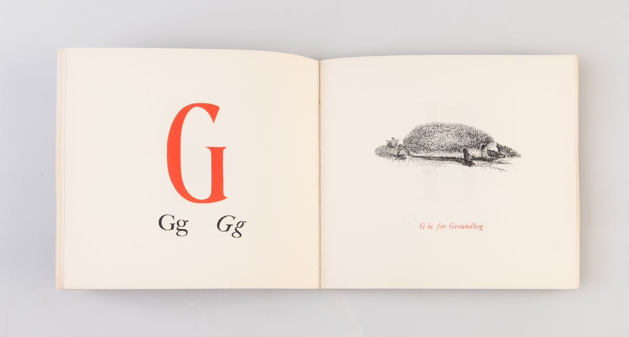 An ABC with best wishes for 1958 from Esther & Leonard Baskin
