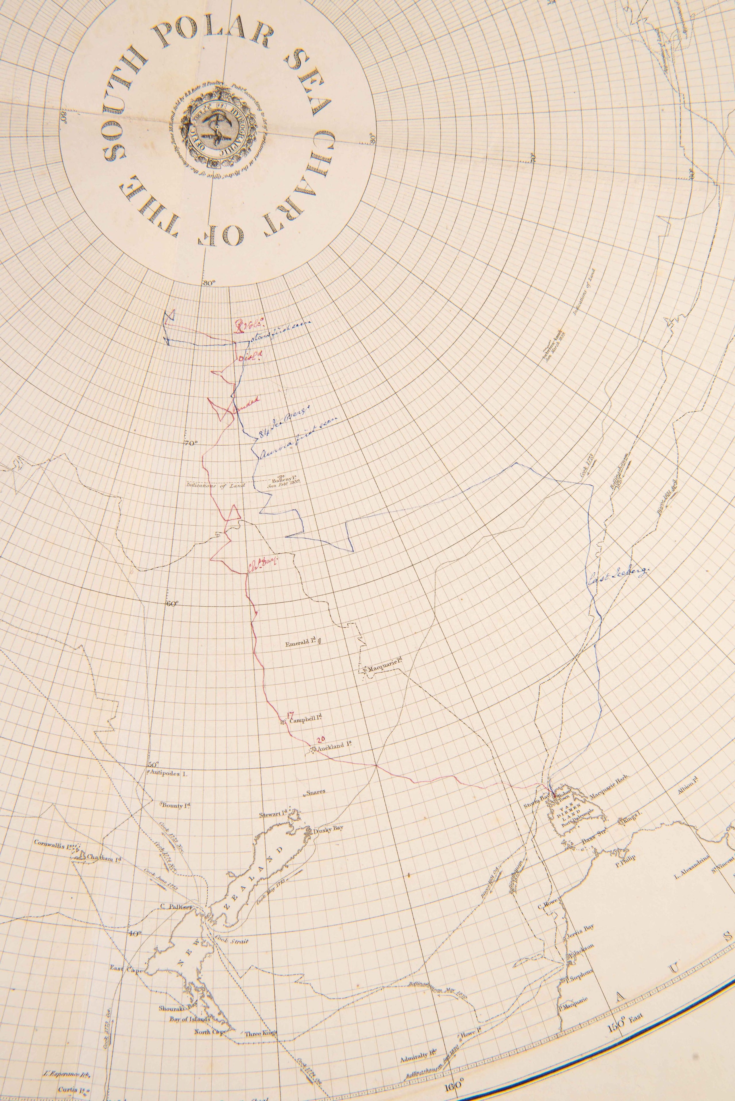 Chart of the South Polar Sea.