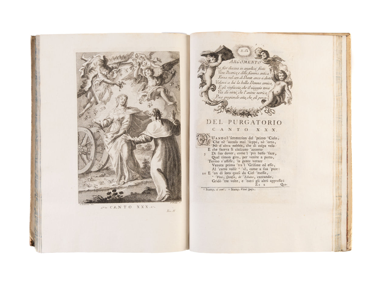 [Opere]. La Divina Commedia di Dante Alighieri con varie annotazioni e copiosi rami adornata.