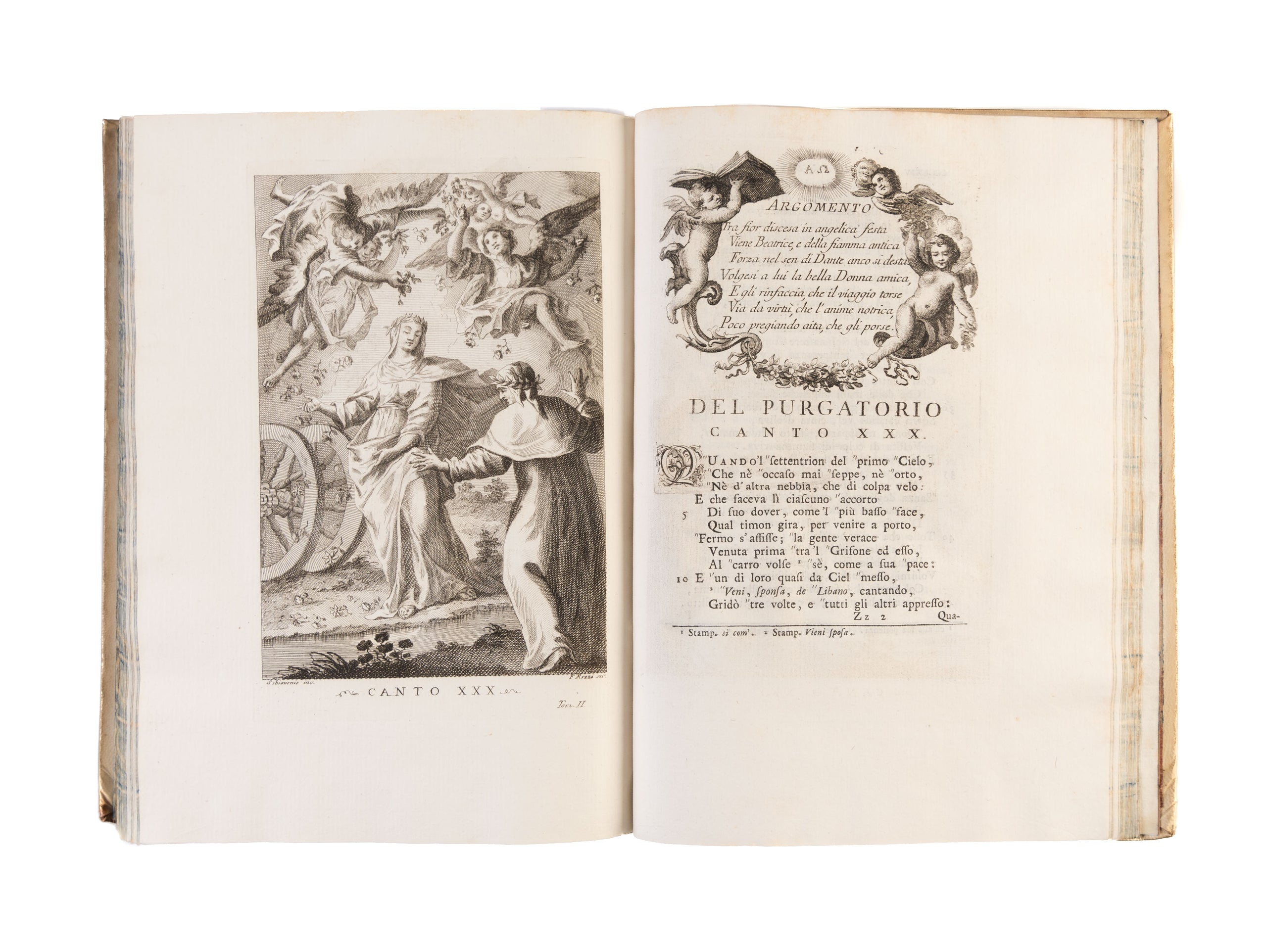 [Opere]. La Divina Commedia di Dante Alighieri con varie annotazioni e copiosi rami adornata.