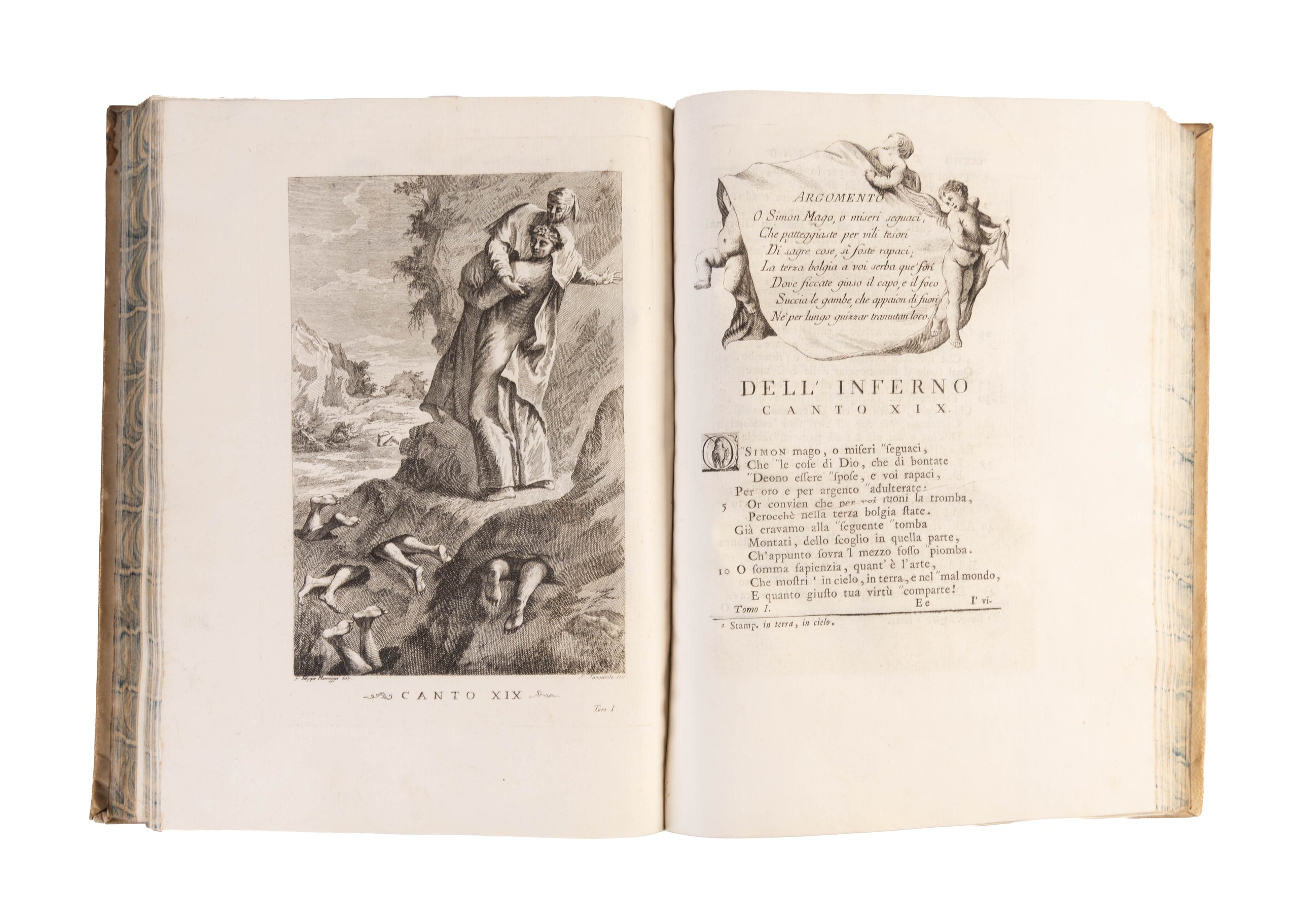 [Opere]. La Divina Commedia di Dante Alighieri con varie annotazioni e copiosi rami adornata.