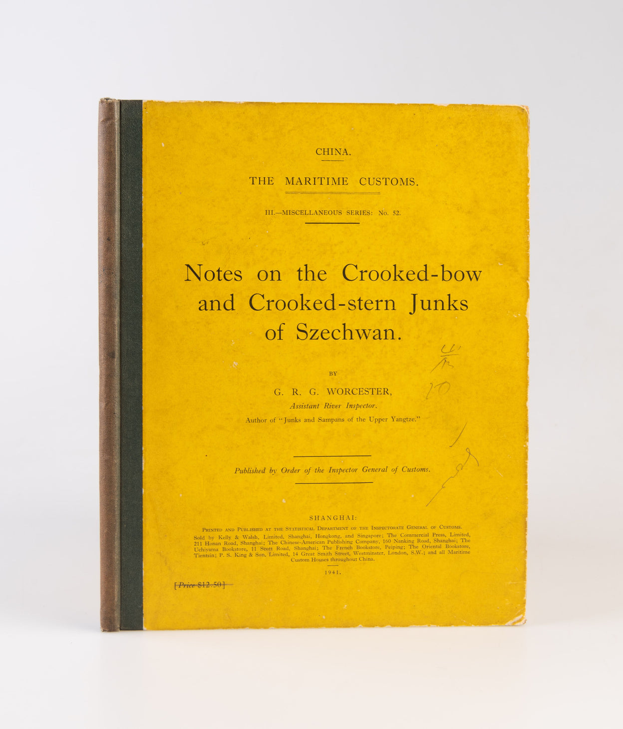 Notes on the Crooked-bow and Crooked-stern Junks of Szechwan.