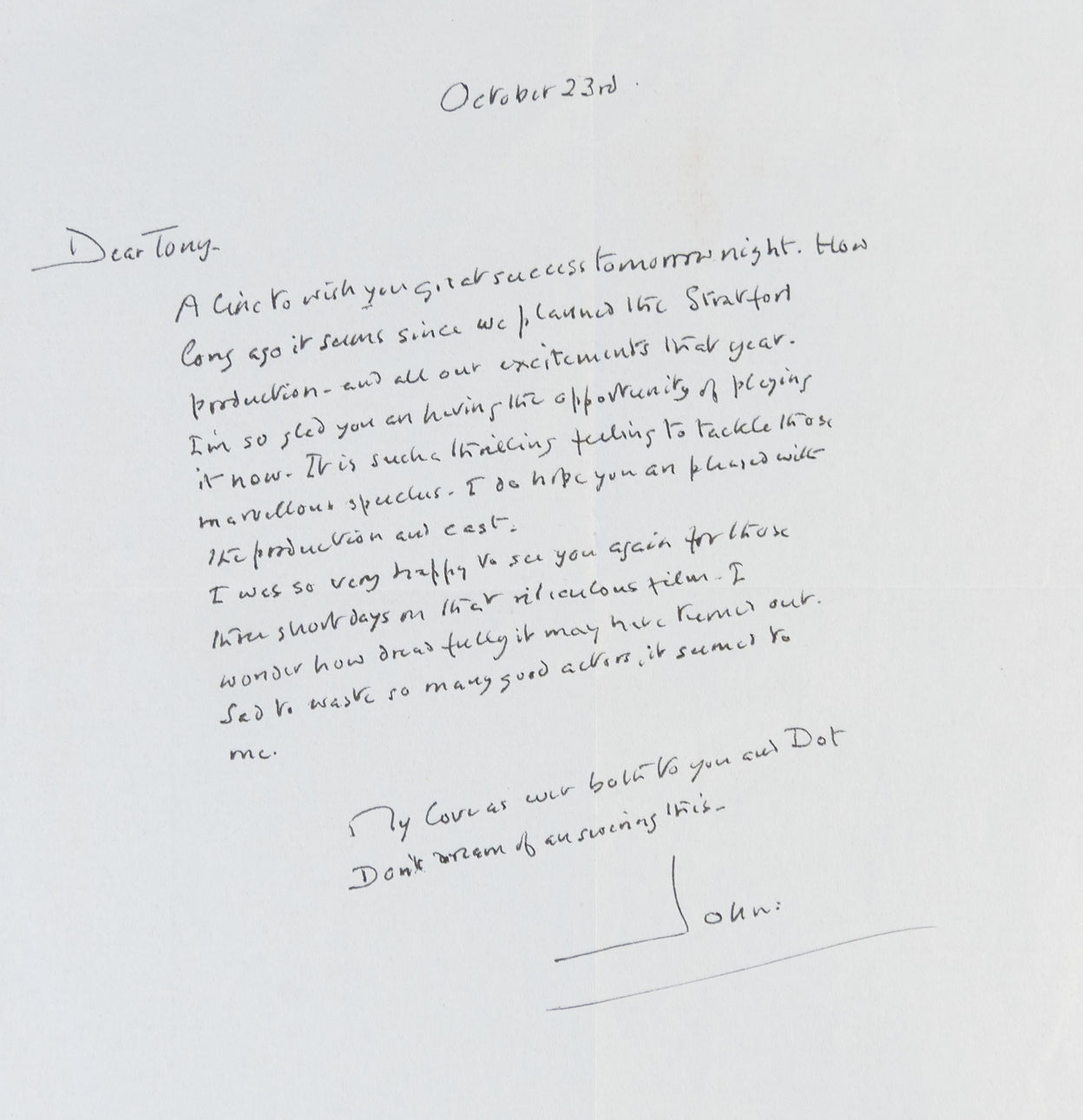 Autograph Letter Signed (