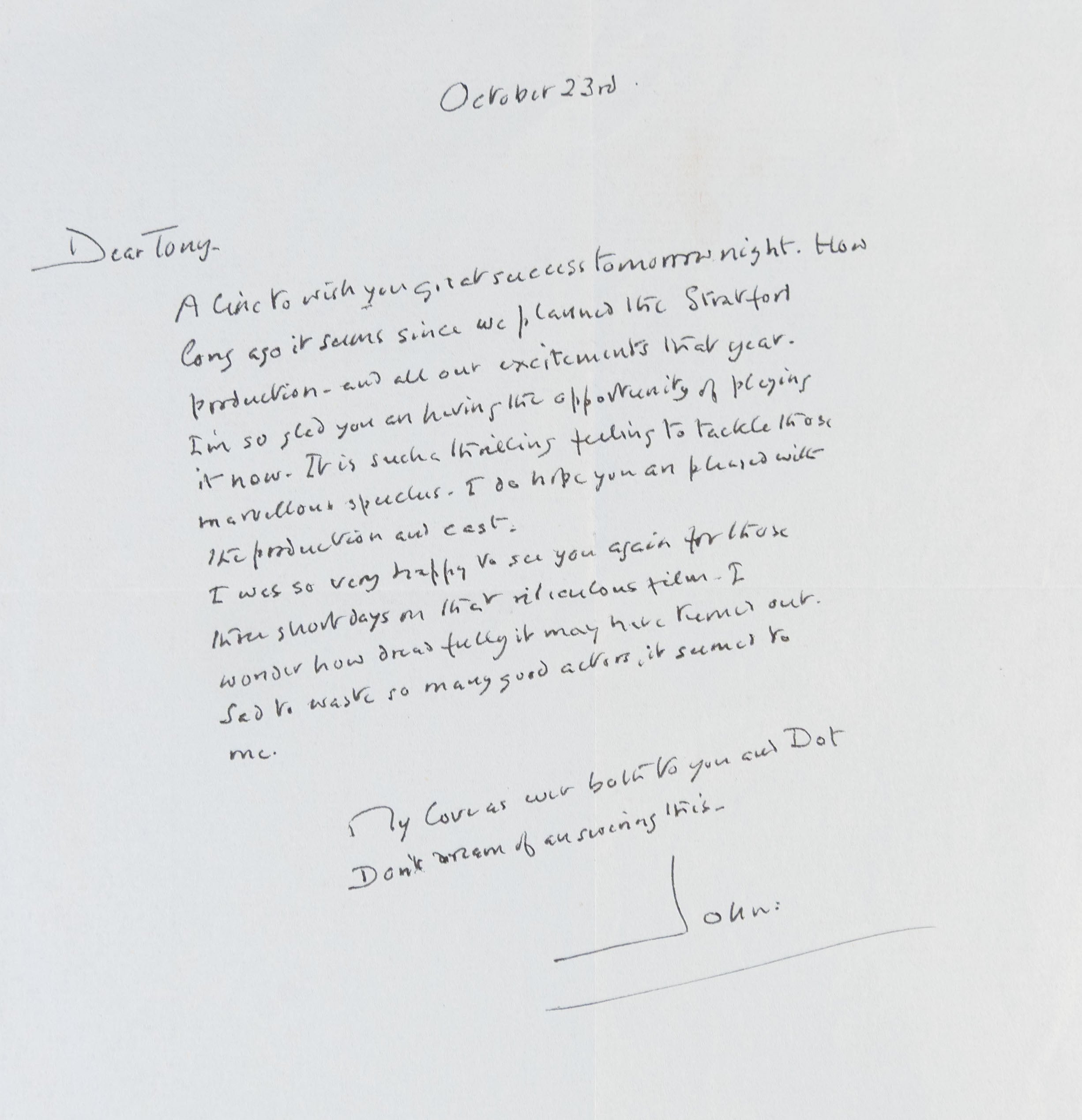 Autograph Letter Signed (