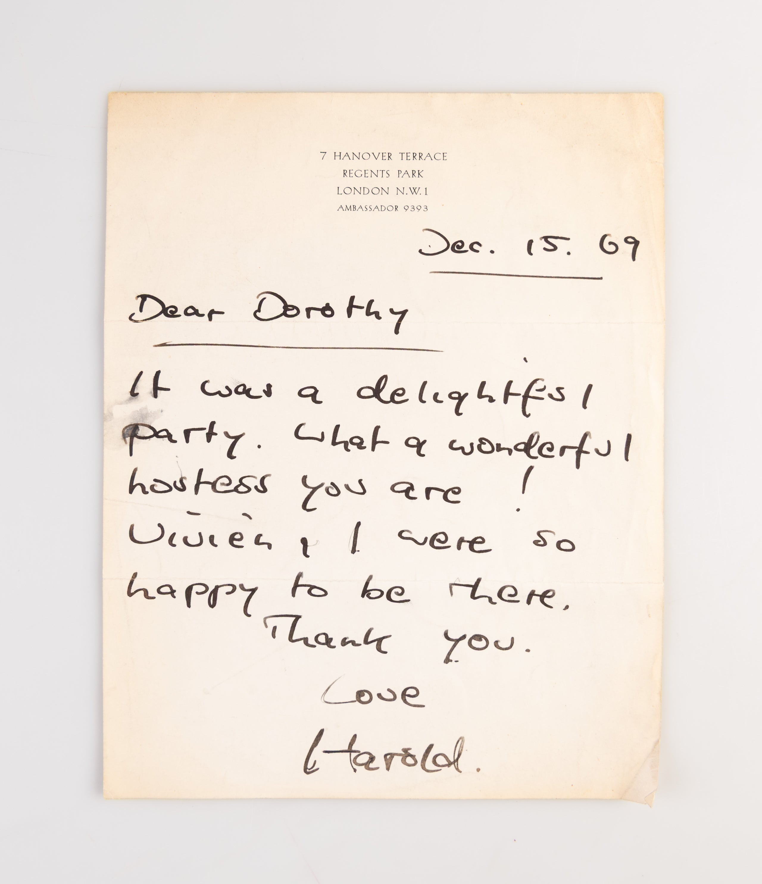 Autograph Letter Signed (