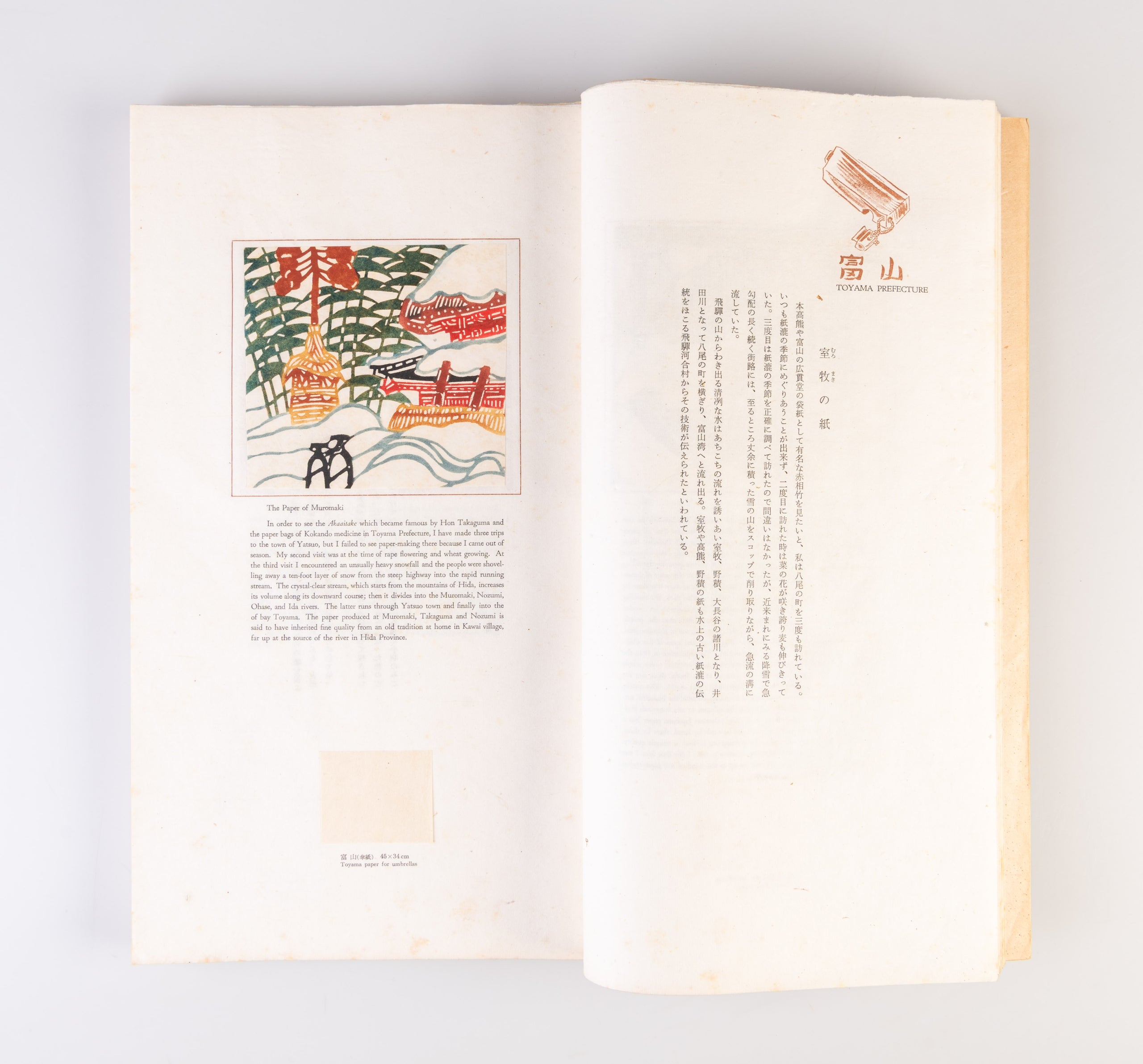 Nihon no kami: higashi nihon • nishi nihon [Japanese paper: Eastern and Western Japan]