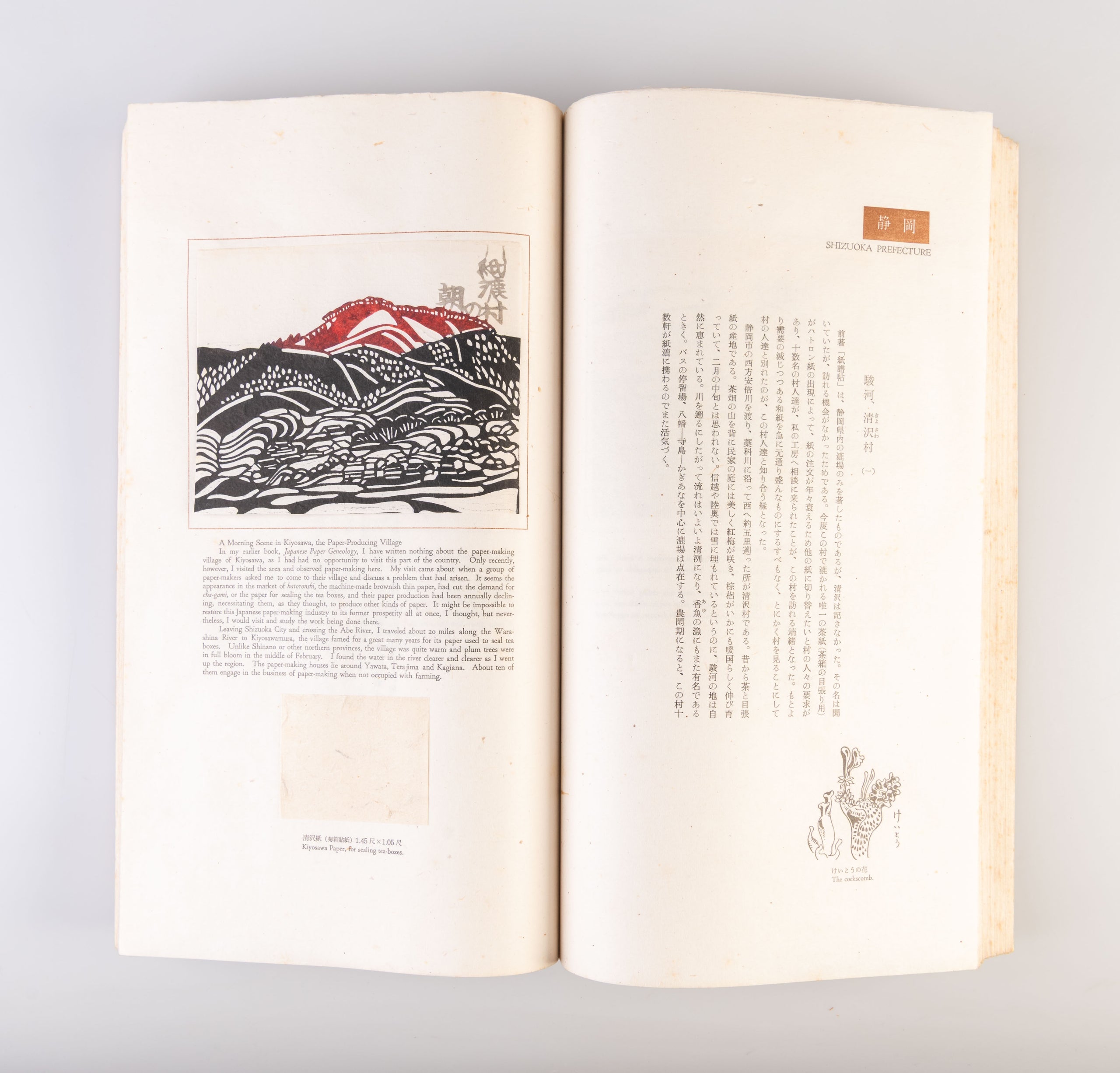 Nihon no kami: higashi nihon • nishi nihon [Japanese paper: Eastern and Western Japan]