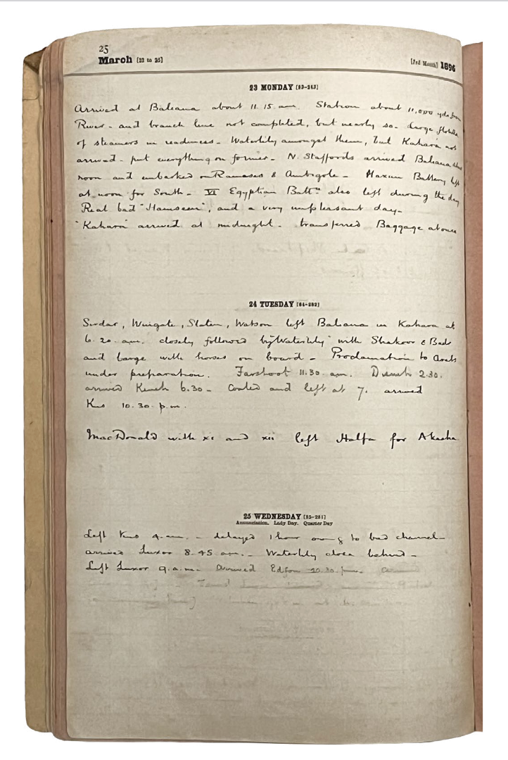 [Diary of the Sudan Campaign.]