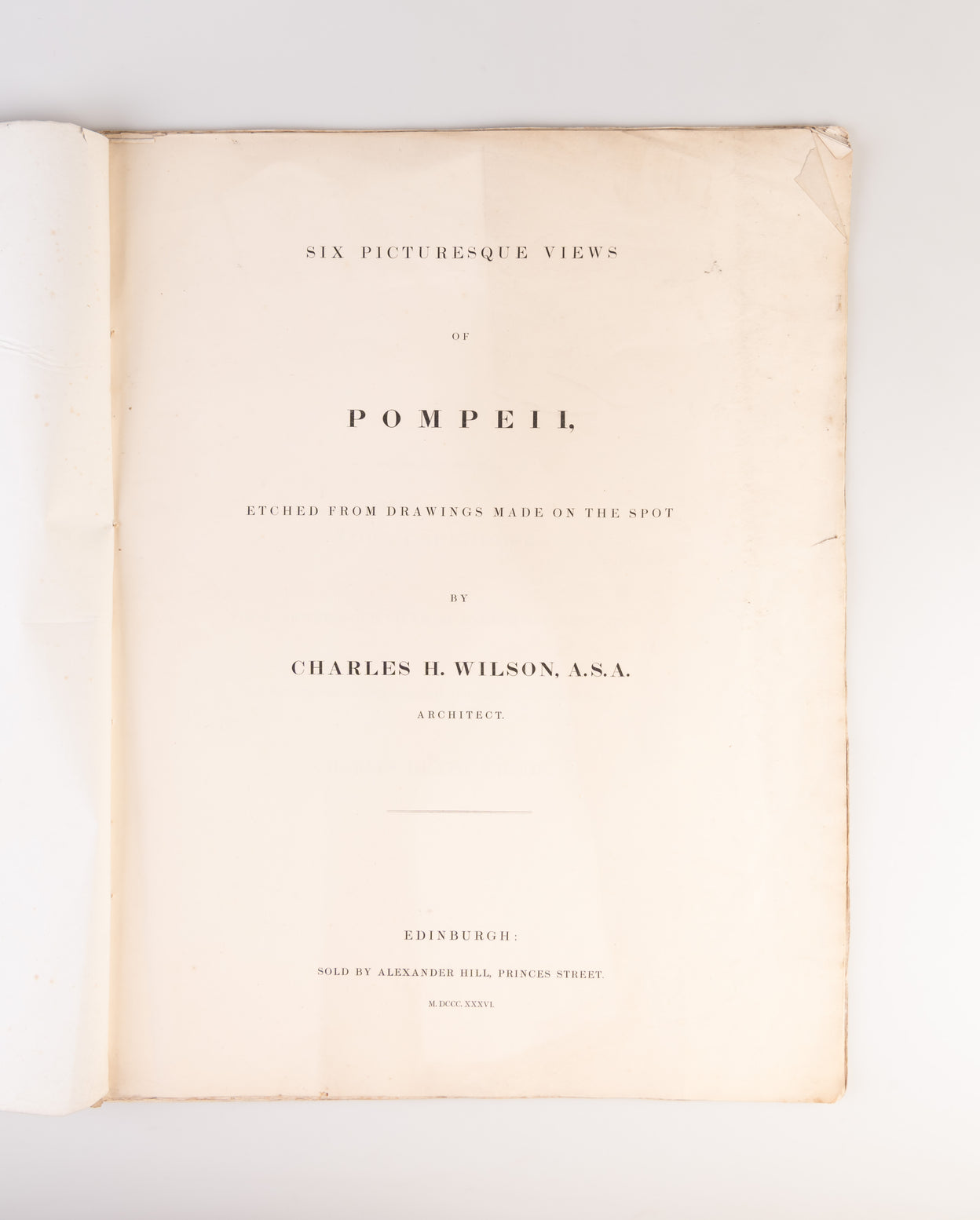 Six Picturesque Views of Pompeii,