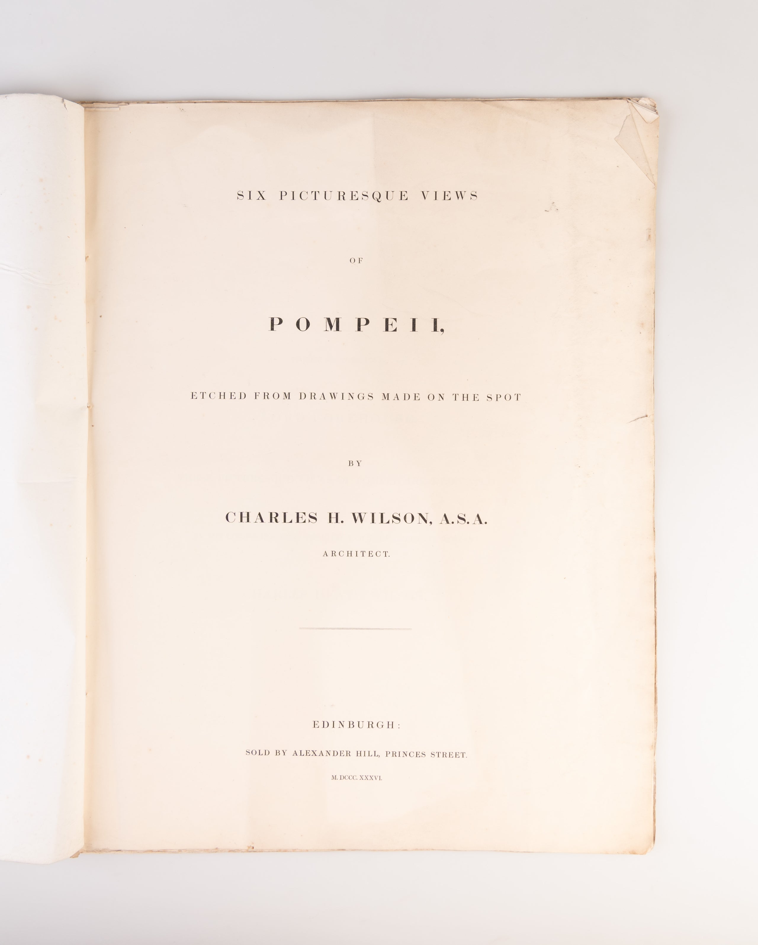 Six Picturesque Views of Pompeii,