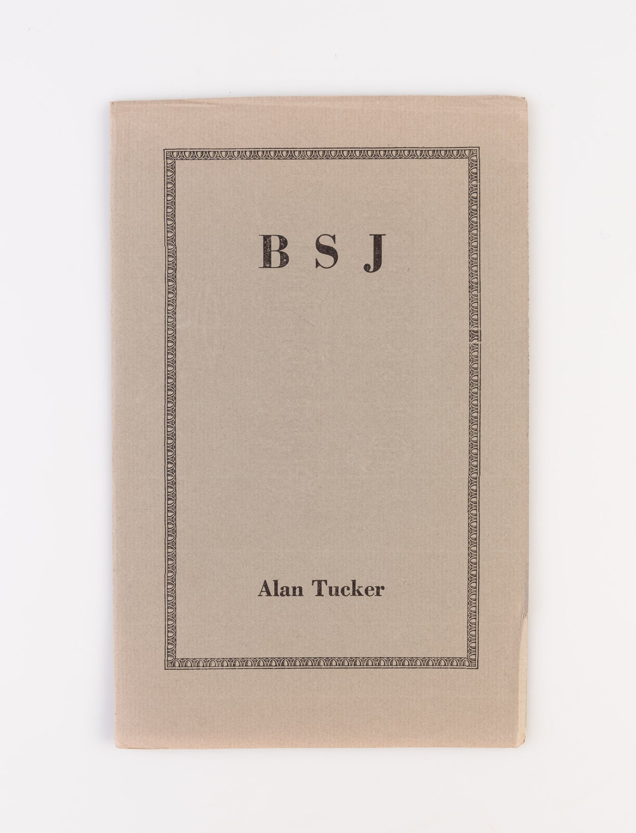 B.S.J. A Monody to the plan to Milton on the death by suicide of B.S. Johnson in November 1973.