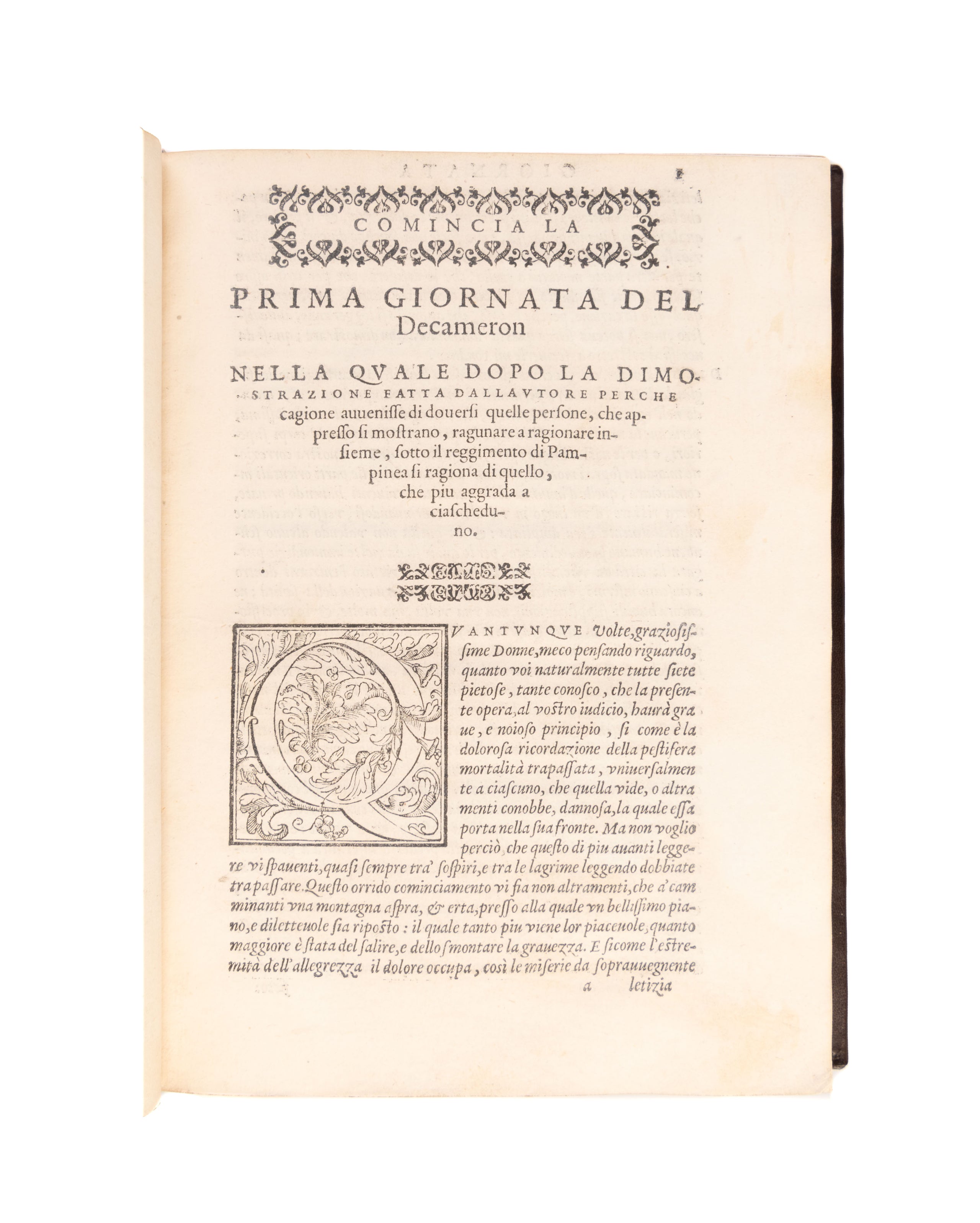 Il Decameron di messer Giovanni Boccacci, cittadini fiorentino, Di nuovo ristampato, e riscontrato in Firenze con testi antichi, & alla sua vera lezione ridotto dal Cavalier Lionardo Salviati