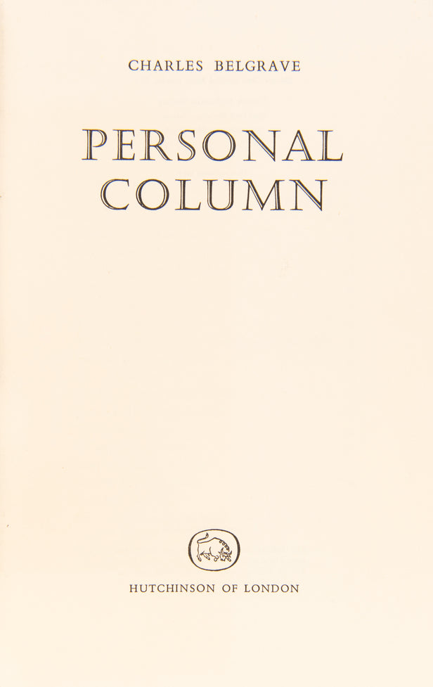 Personal Column.