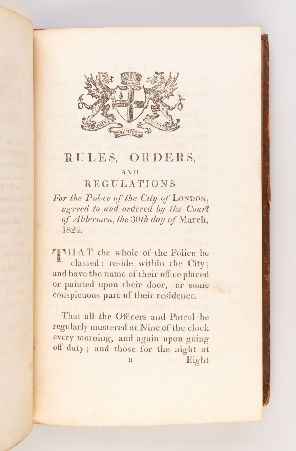 Rules, Orders, and Regulations for the Police of the City of London.