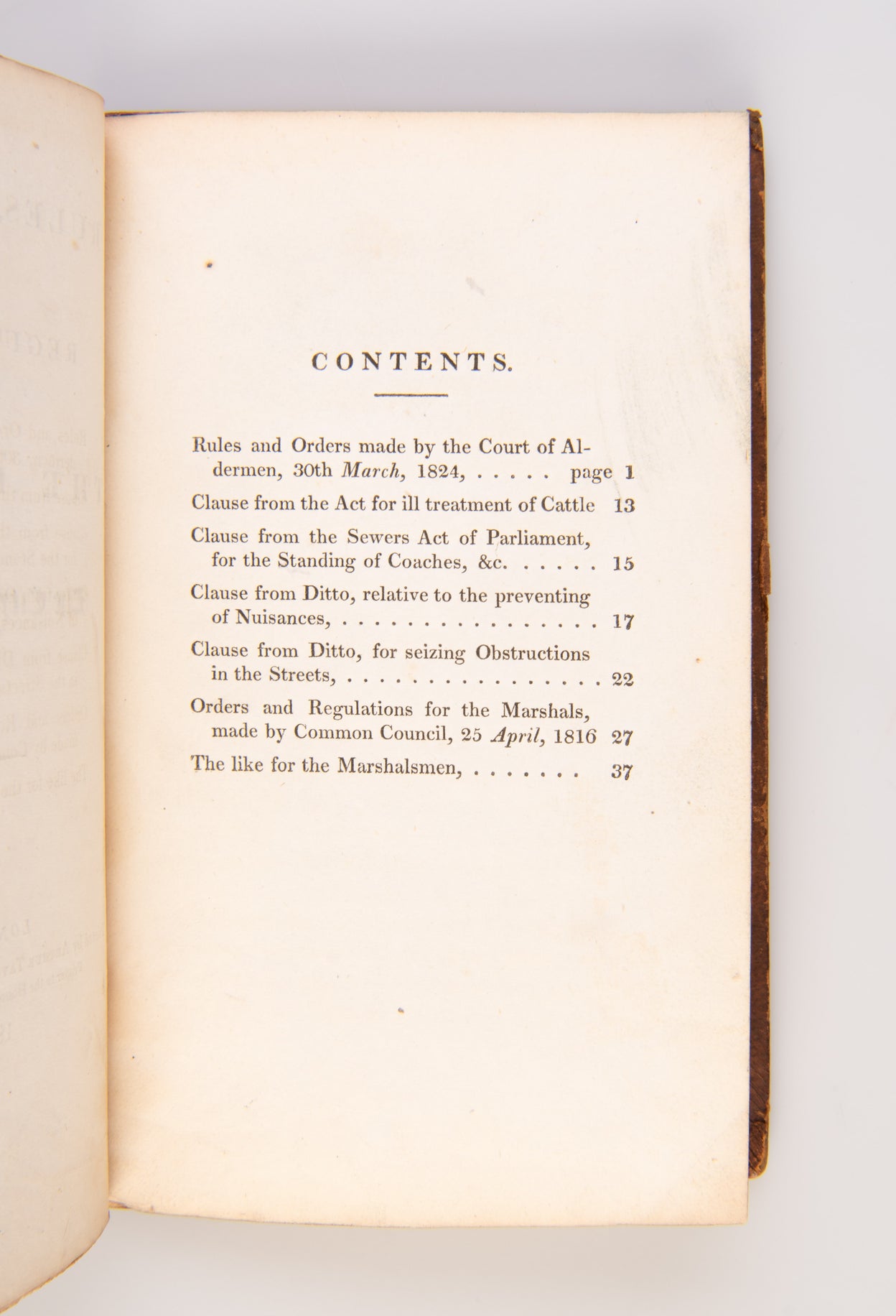 Rules, Orders, and Regulations for the Police of the City of London.