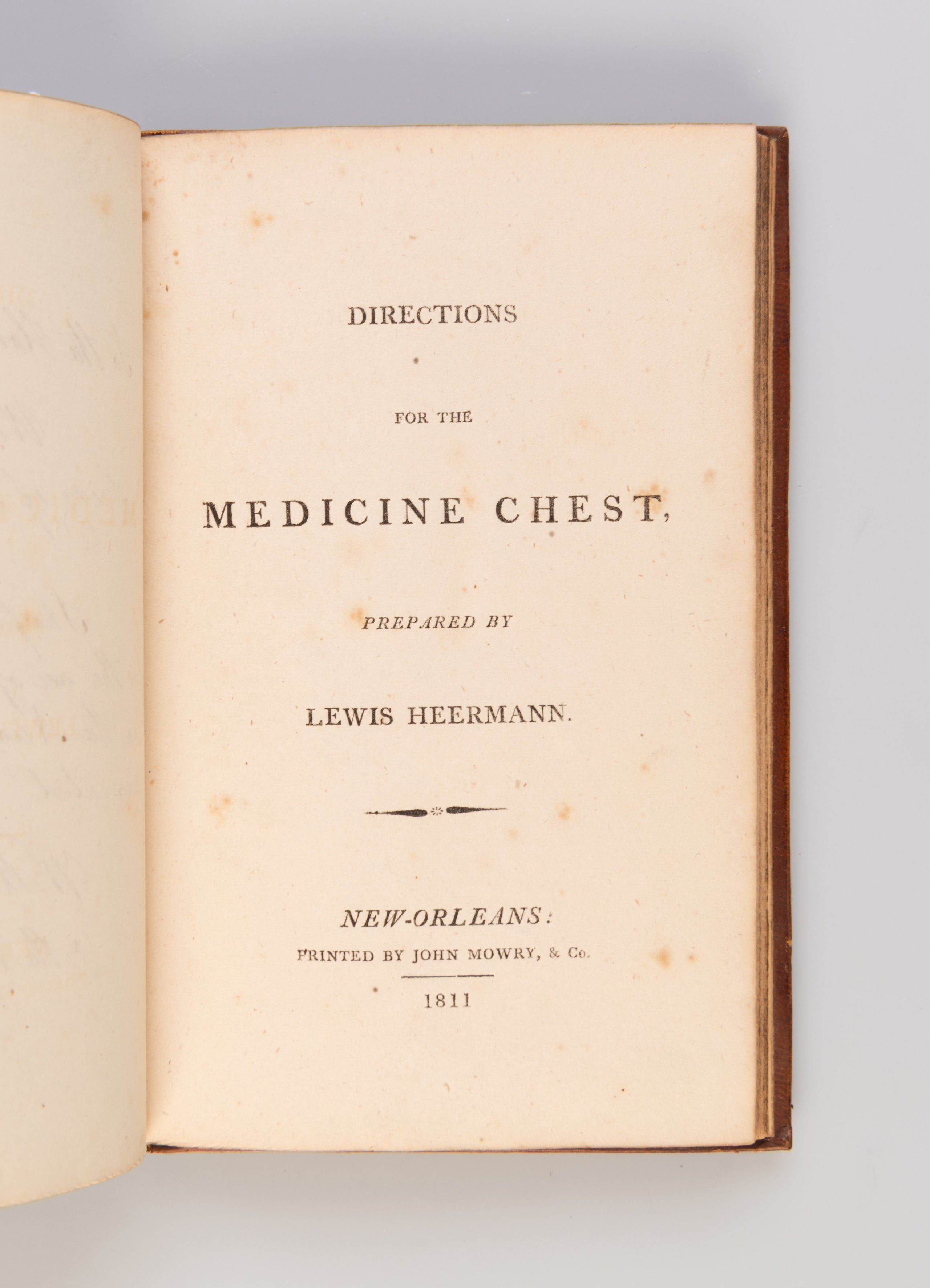 Directions for the Medicine Chest ...