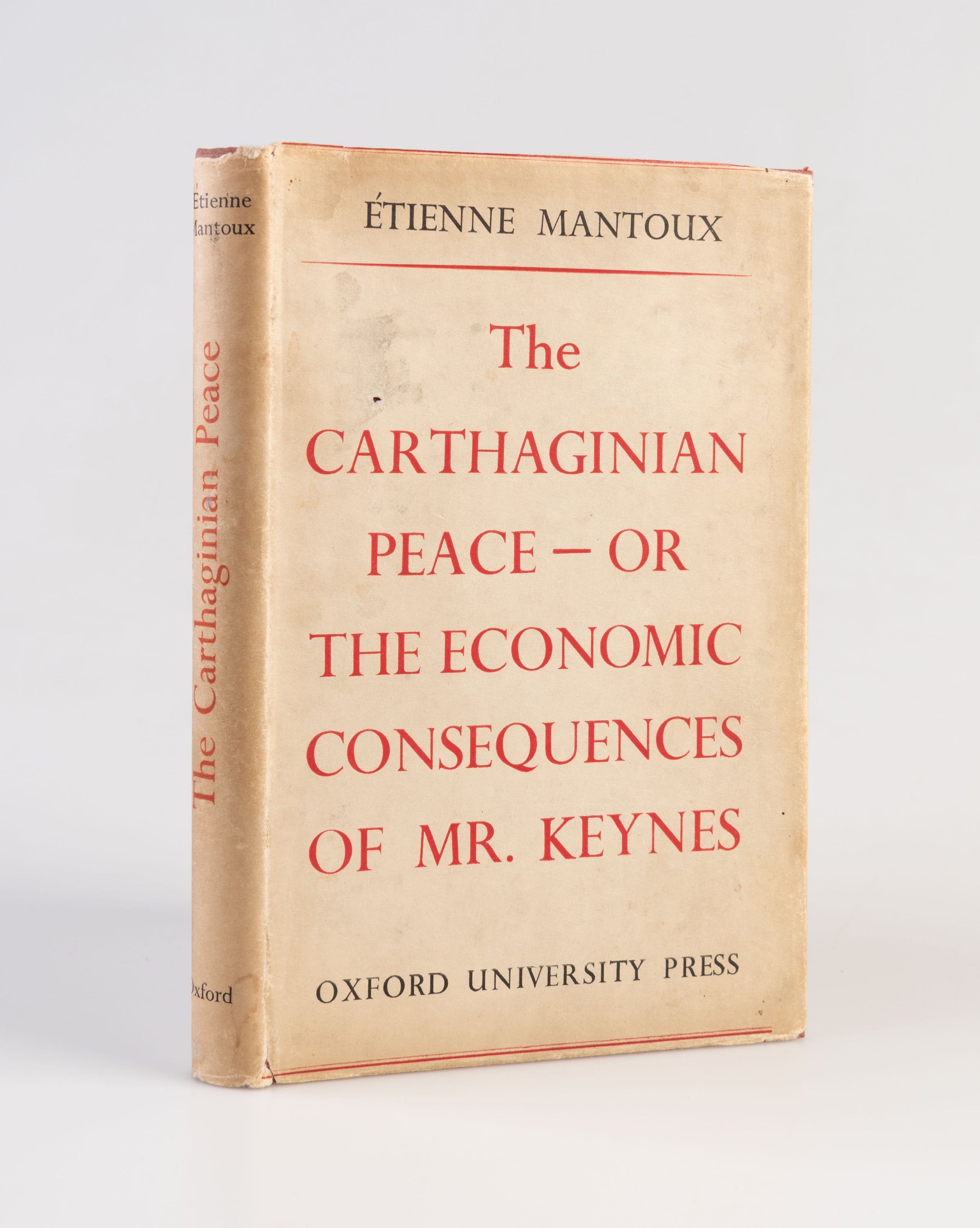 The Carthaginian Peace. Or, The Economic Consequences of Mr. Keynes.