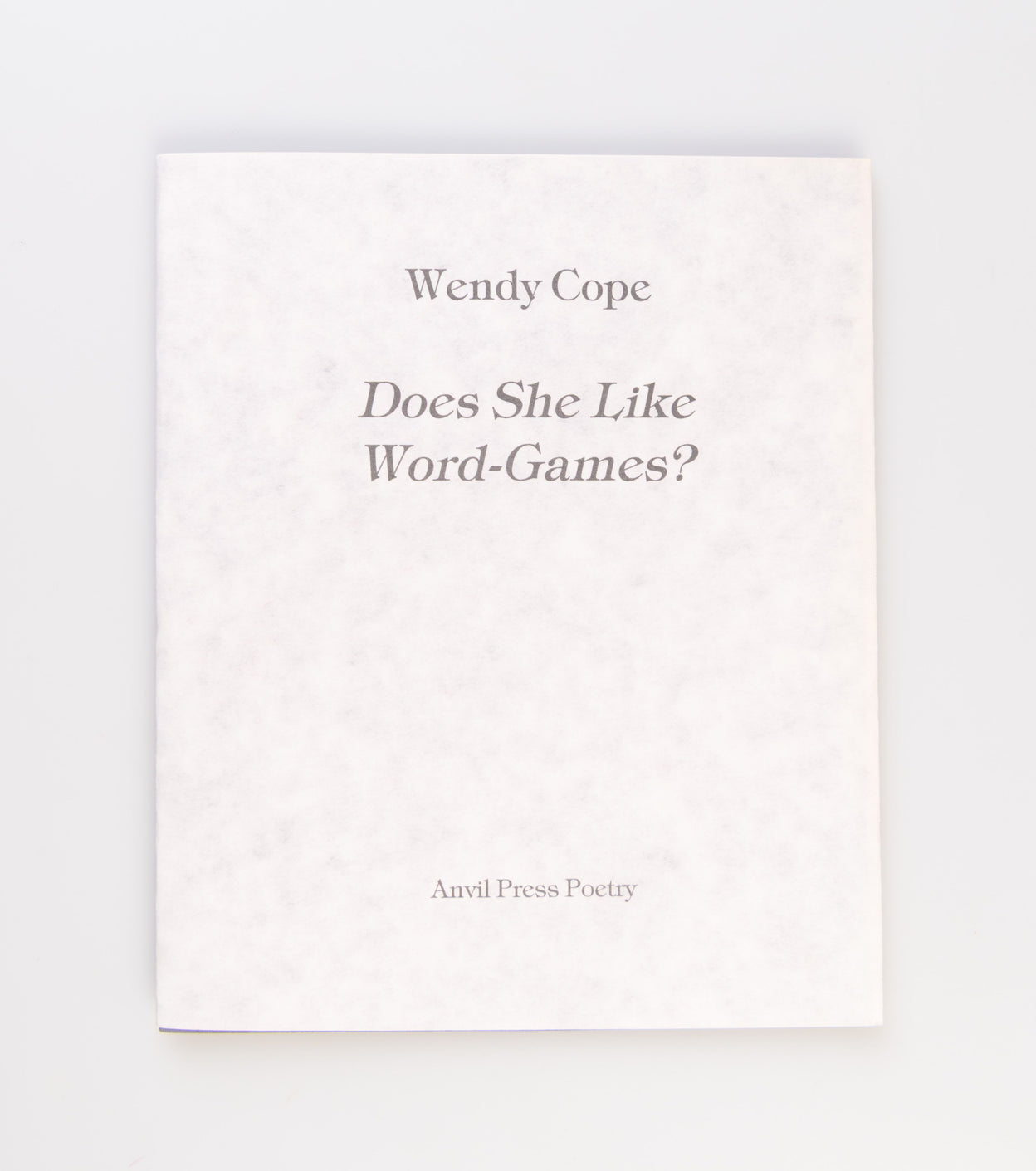 Does She Like Word-Games?