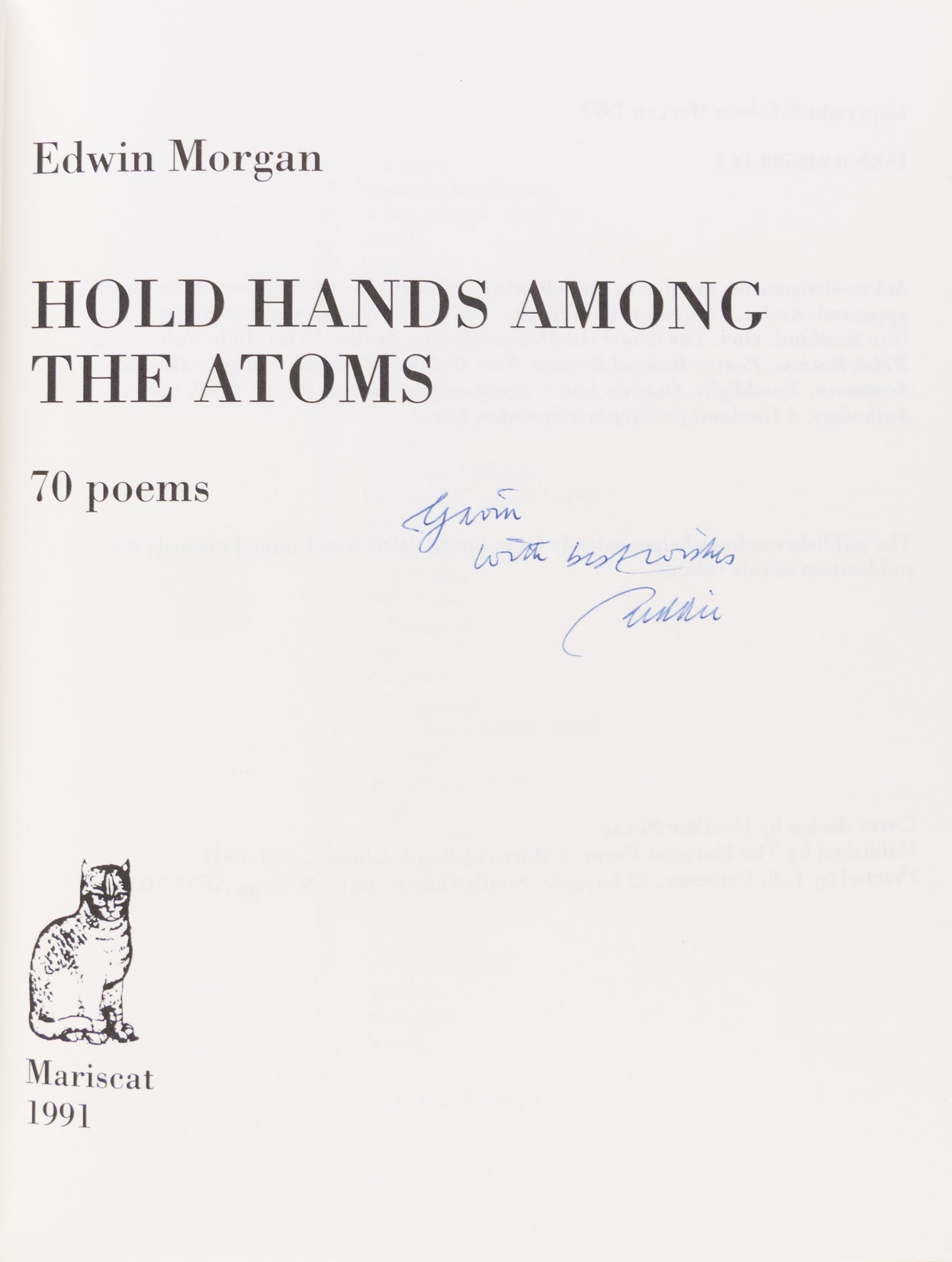 Hold Hands Among the Atoms. 70 Poems.