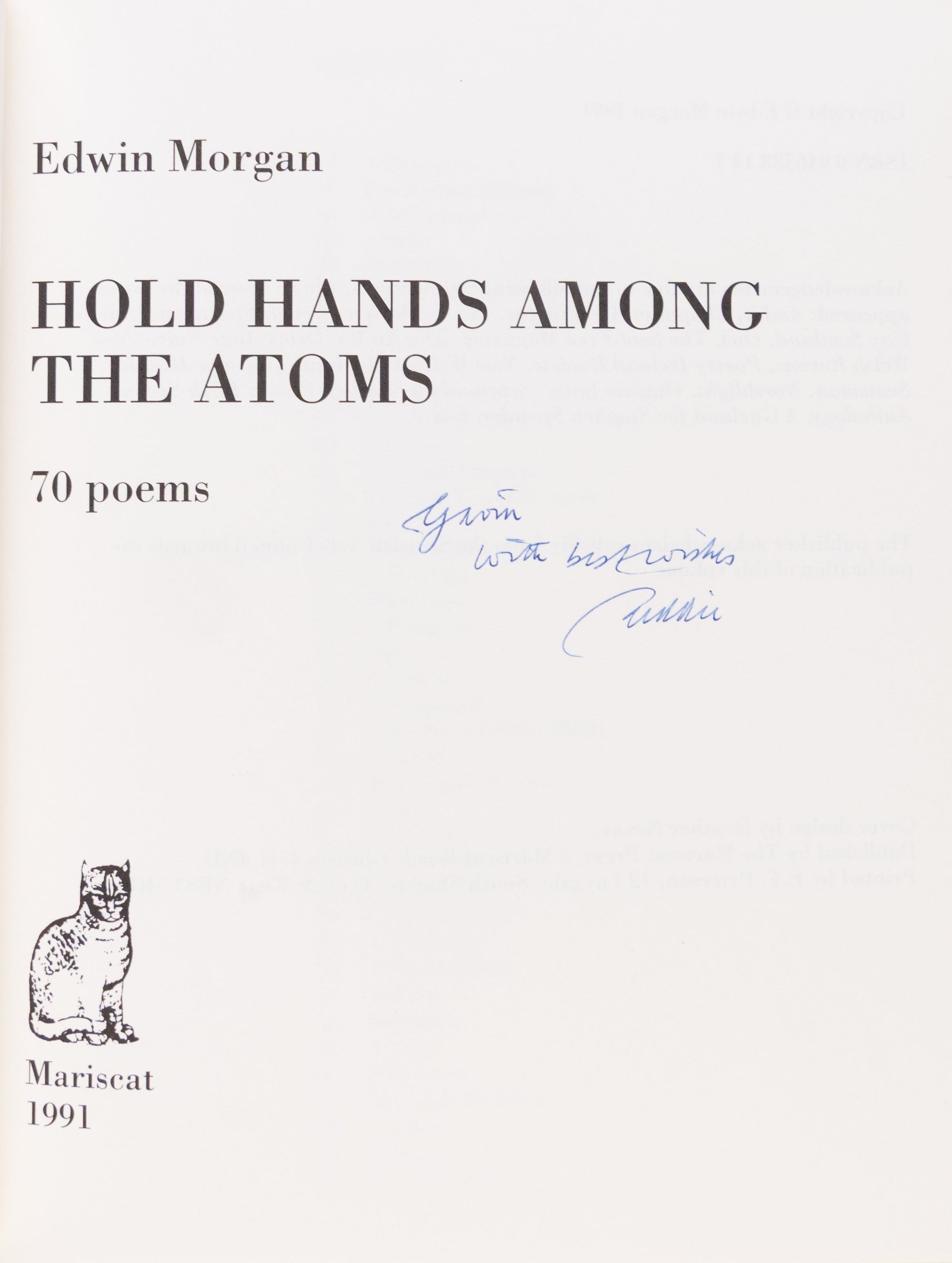 Hold Hands Among the Atoms. 70 Poems.
