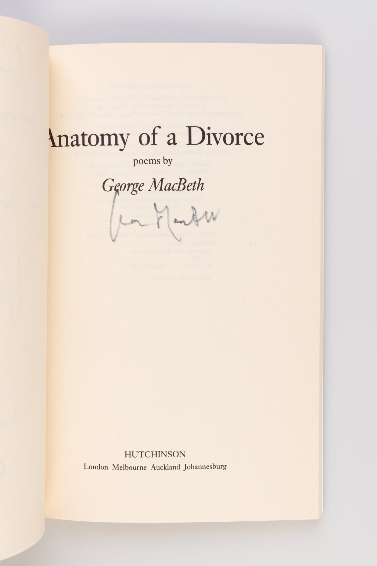 Anatomy of a Divorce.