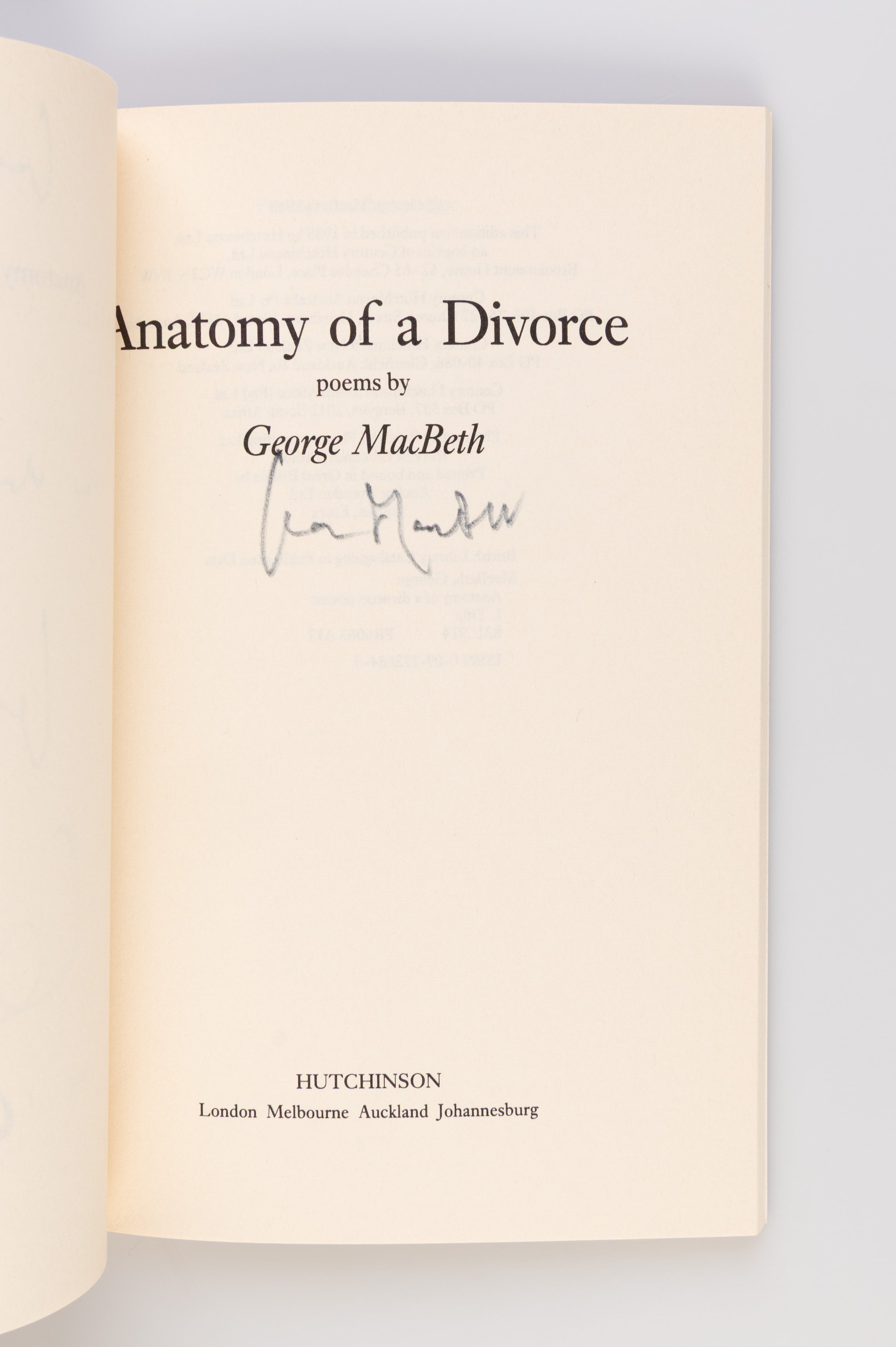 Anatomy of a Divorce.