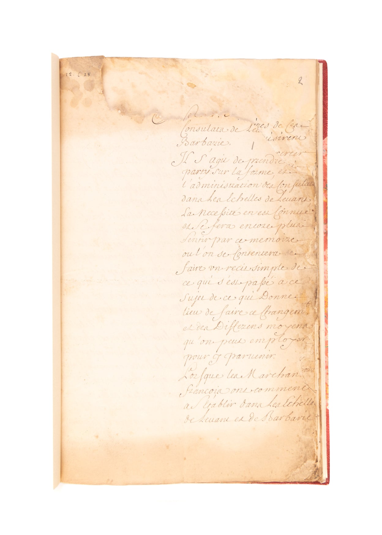 Commerce du Levant [title on spine].