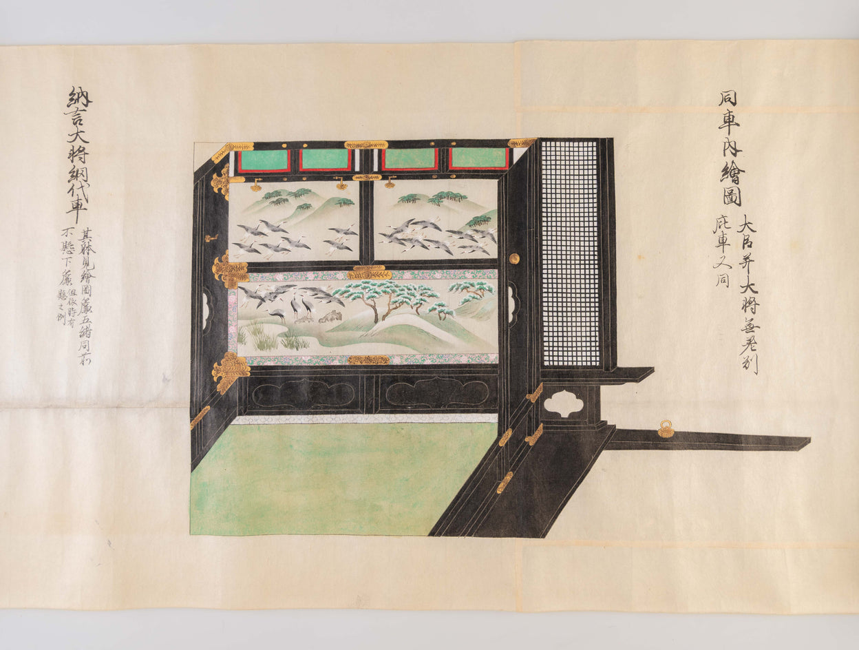 Saionjike kurumazu. [Illustrations of Saionji style Palanquins].