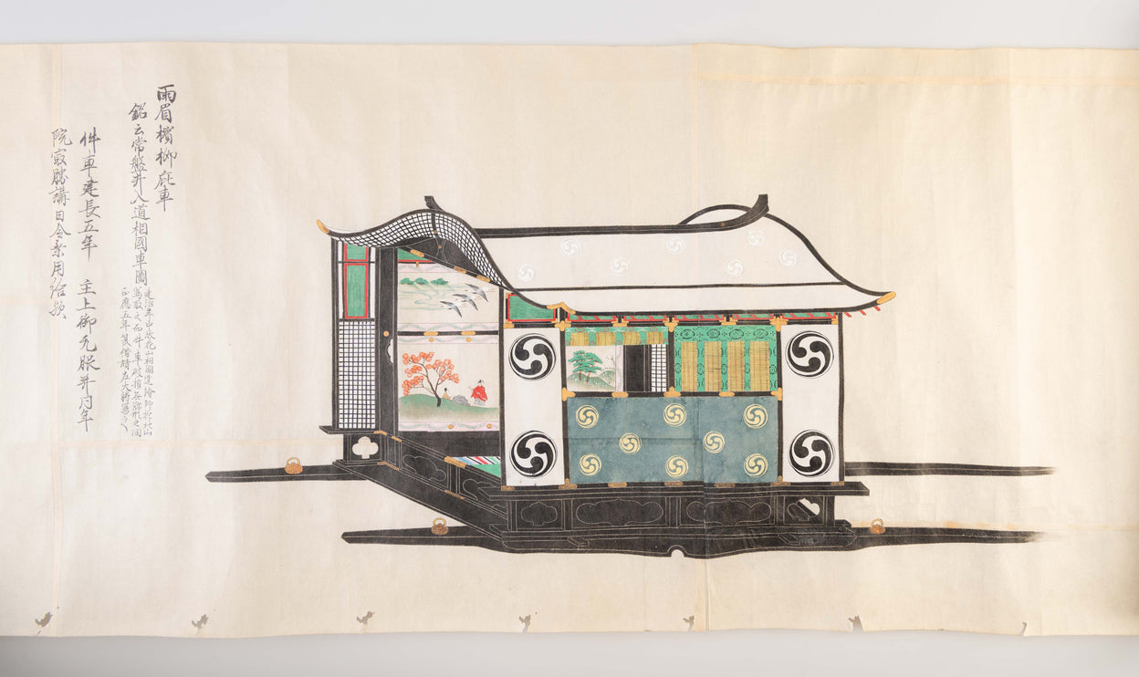 Saionjike kurumazu. [Illustrations of Saionji style Palanquins].