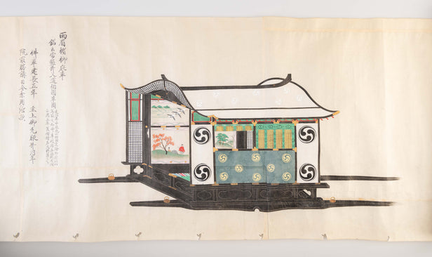 Saionjike kurumazu. [Illustrations of Saionji style Palanquins].
