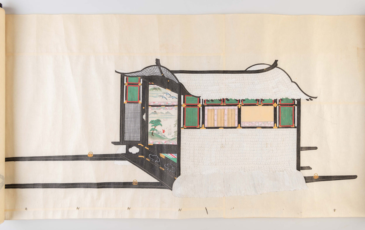 Saionjike kurumazu. [Illustrations of Saionji style Palanquins].