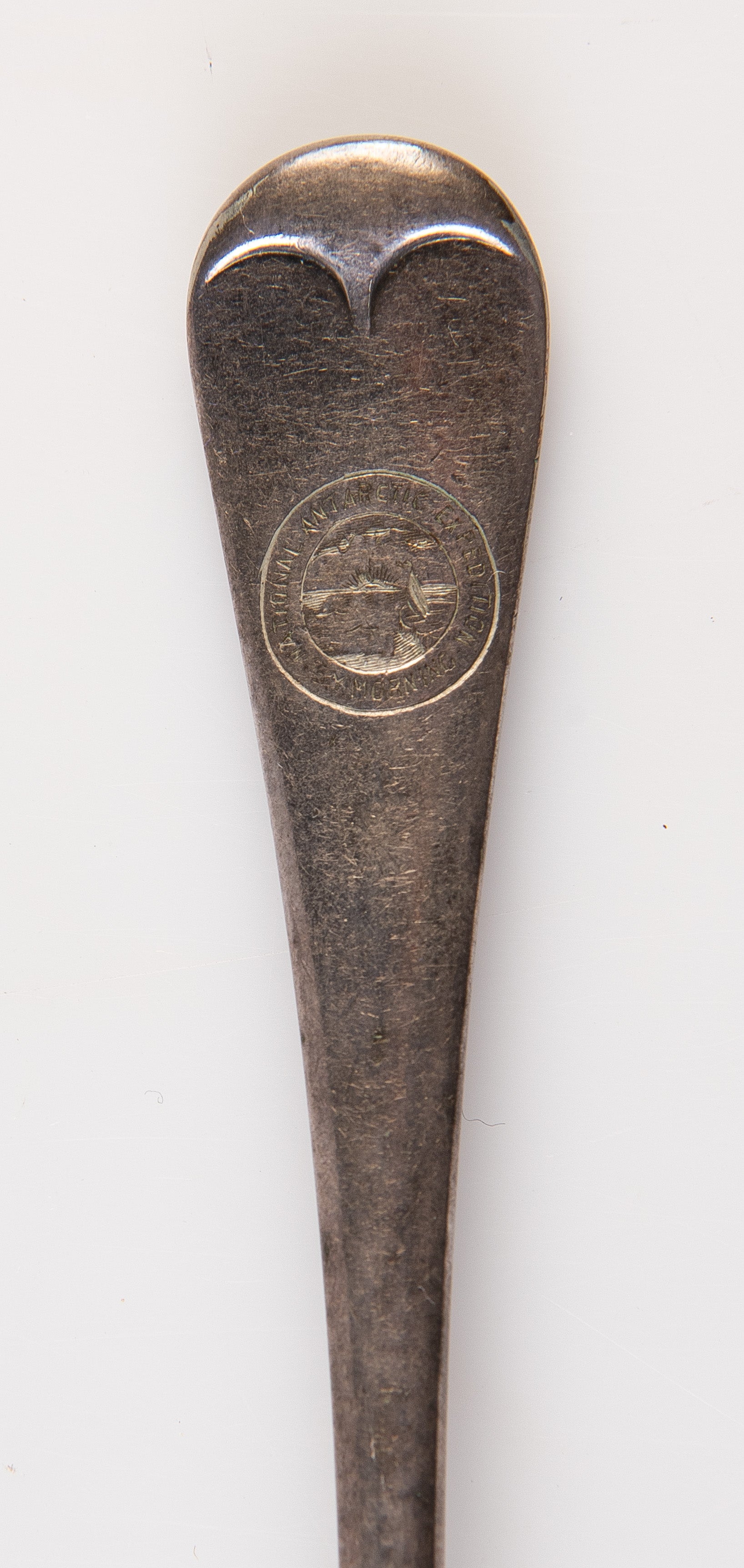 Engraved fork from relief ship SY Morning.
