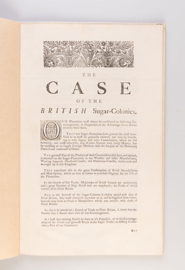 The Case of the British Sugar-Colonies