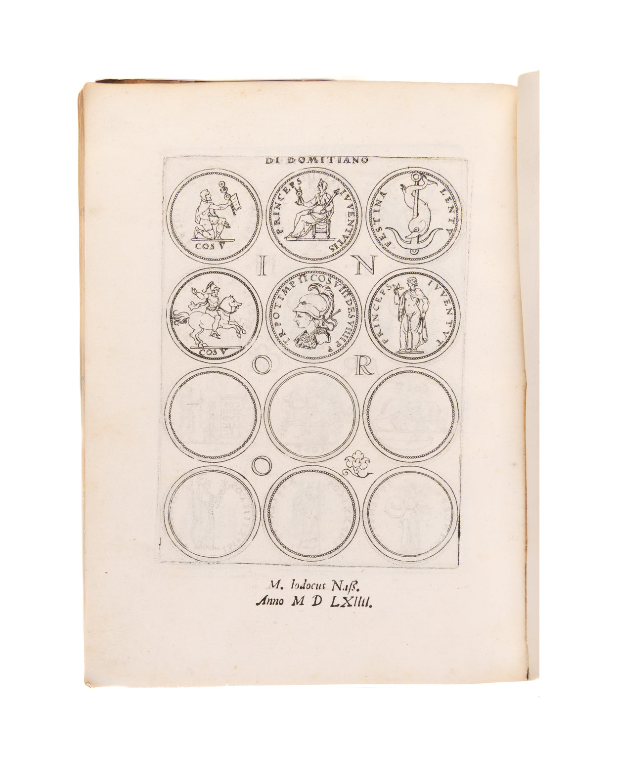 Le imagini con tutti i riversi trovati et le vite de gli imperatori tratte dalle medaglie et dalle historie de gli antichi. Libro primo [all published].   
[Venice], Enea Vico, 1548.