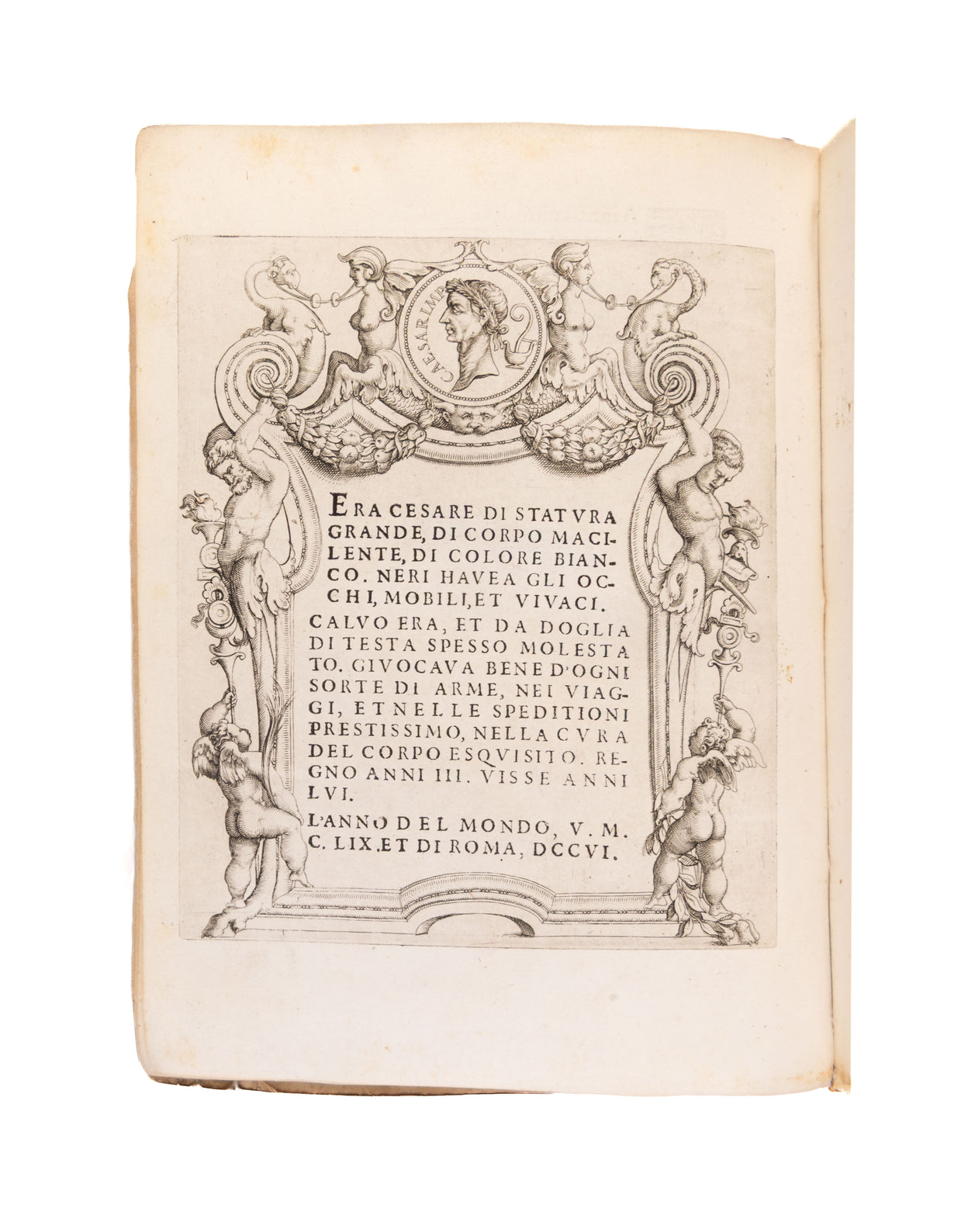 Le imagini con tutti i riversi trovati et le vite de gli imperatori tratte dalle medaglie et dalle historie de gli antichi. Libro primo [all published].   
[Venice], Enea Vico, 1548.
