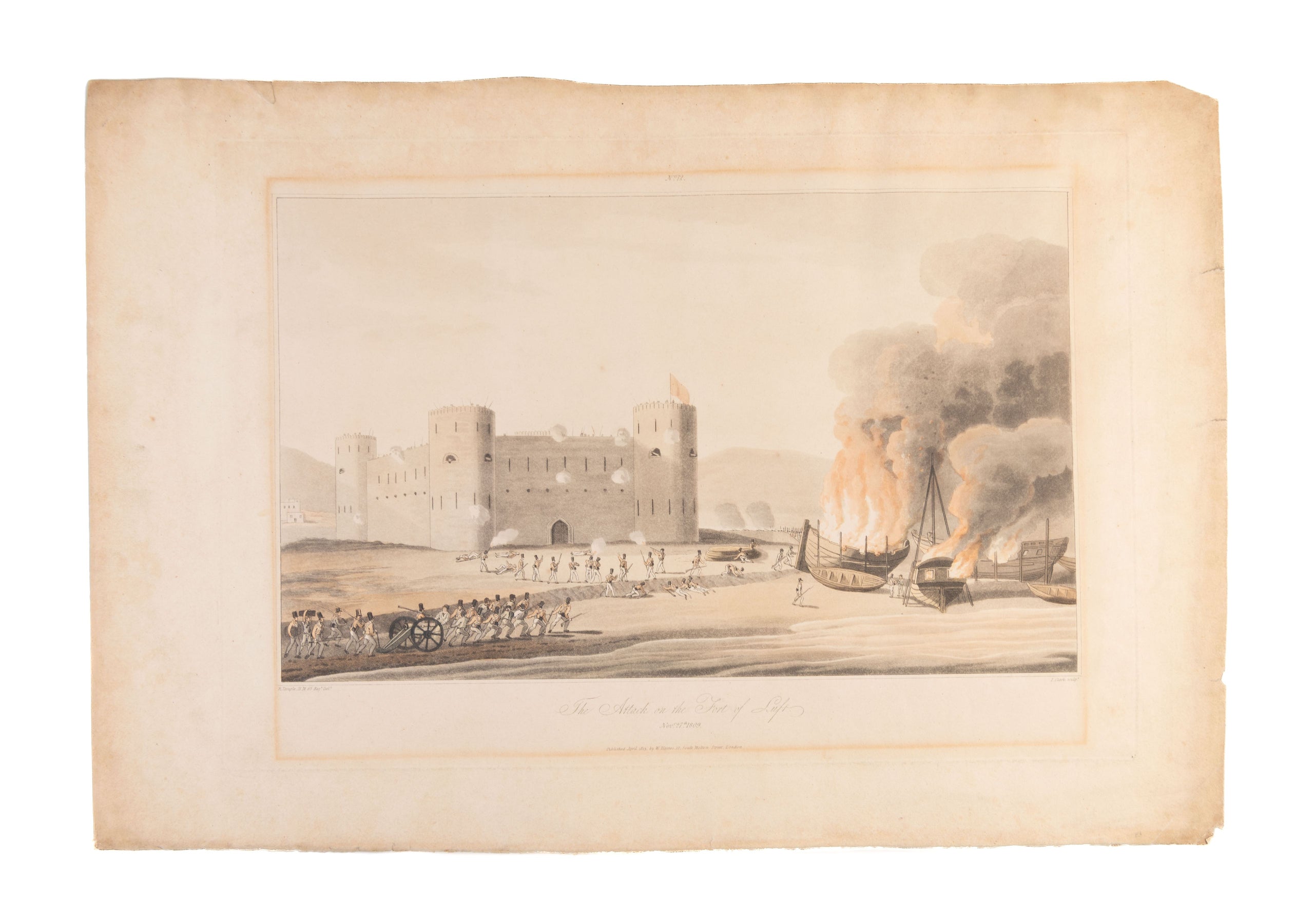 The Attack on the Fort of Luft. Nov. 27th 1809.