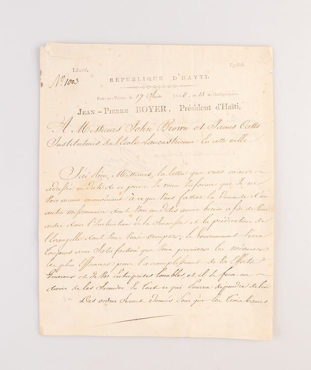 LS to John Brown and James Catts.