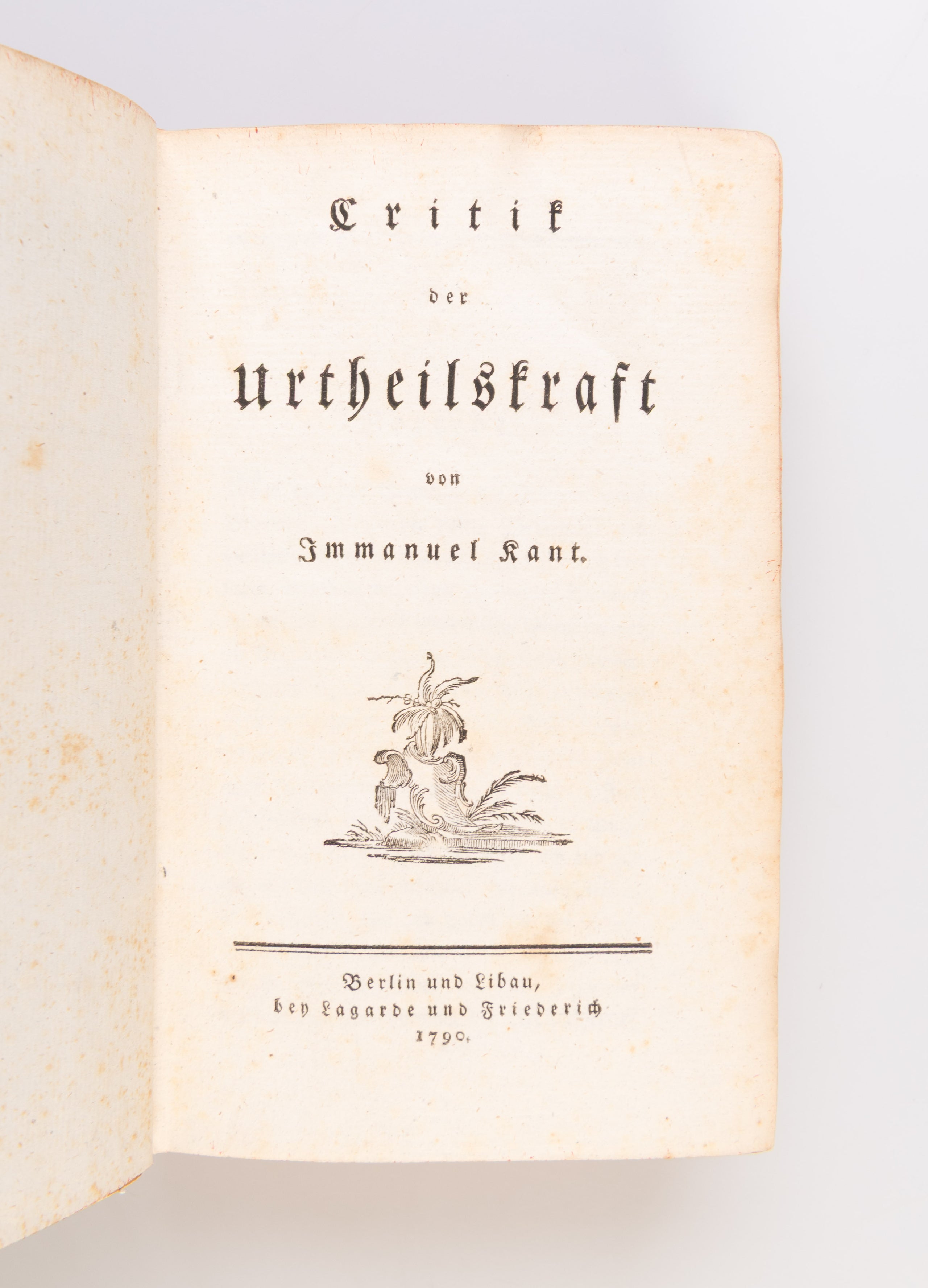 Critik der Urtheilskraft.