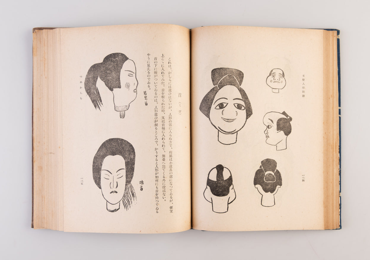 Bunraku ningyo zufu [Illustrated book of Bunraku Puppets].