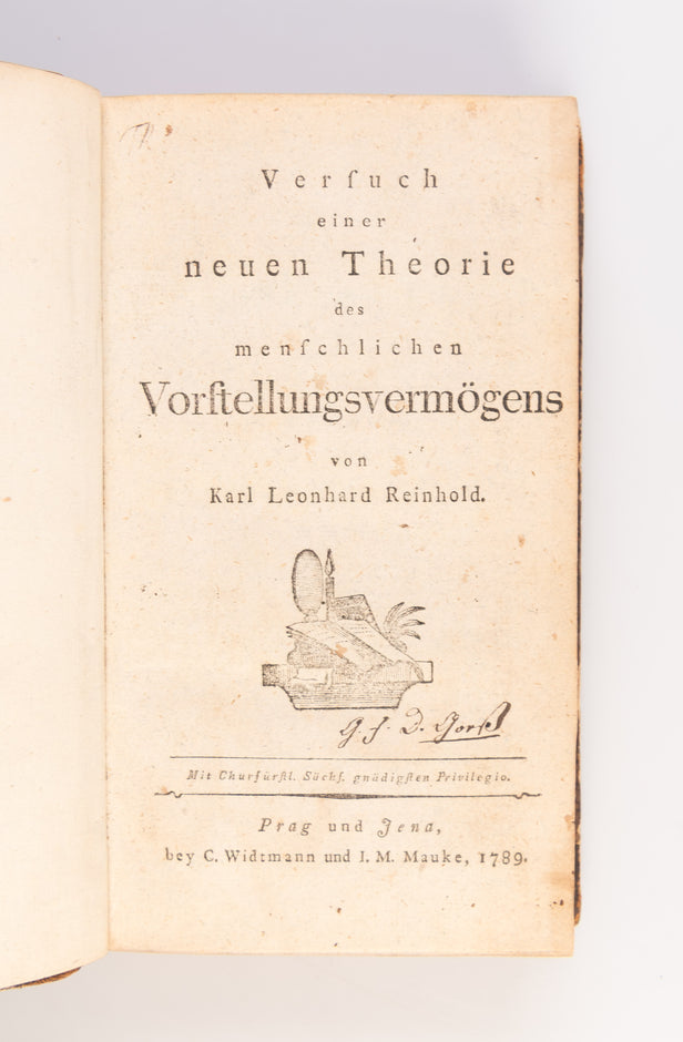 Versuch einer neuen Theorie des menschlichen Vorstellungsvermögens.