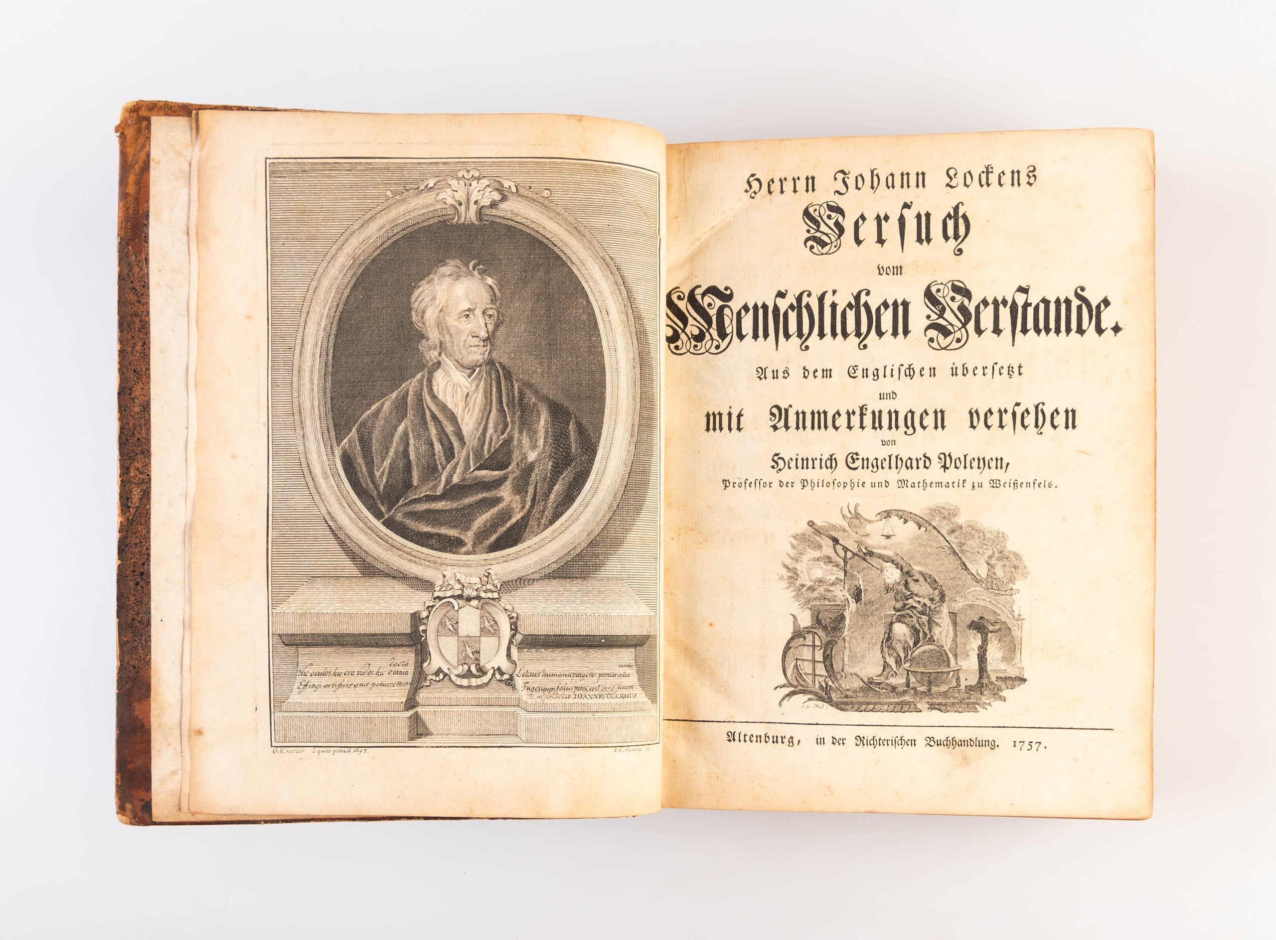Versuch vom Menschlichen Verstande. Aus dem Englischen übersetzt und mit Anmerkungen versehen von Heinrich Engelhard Poleyen.
