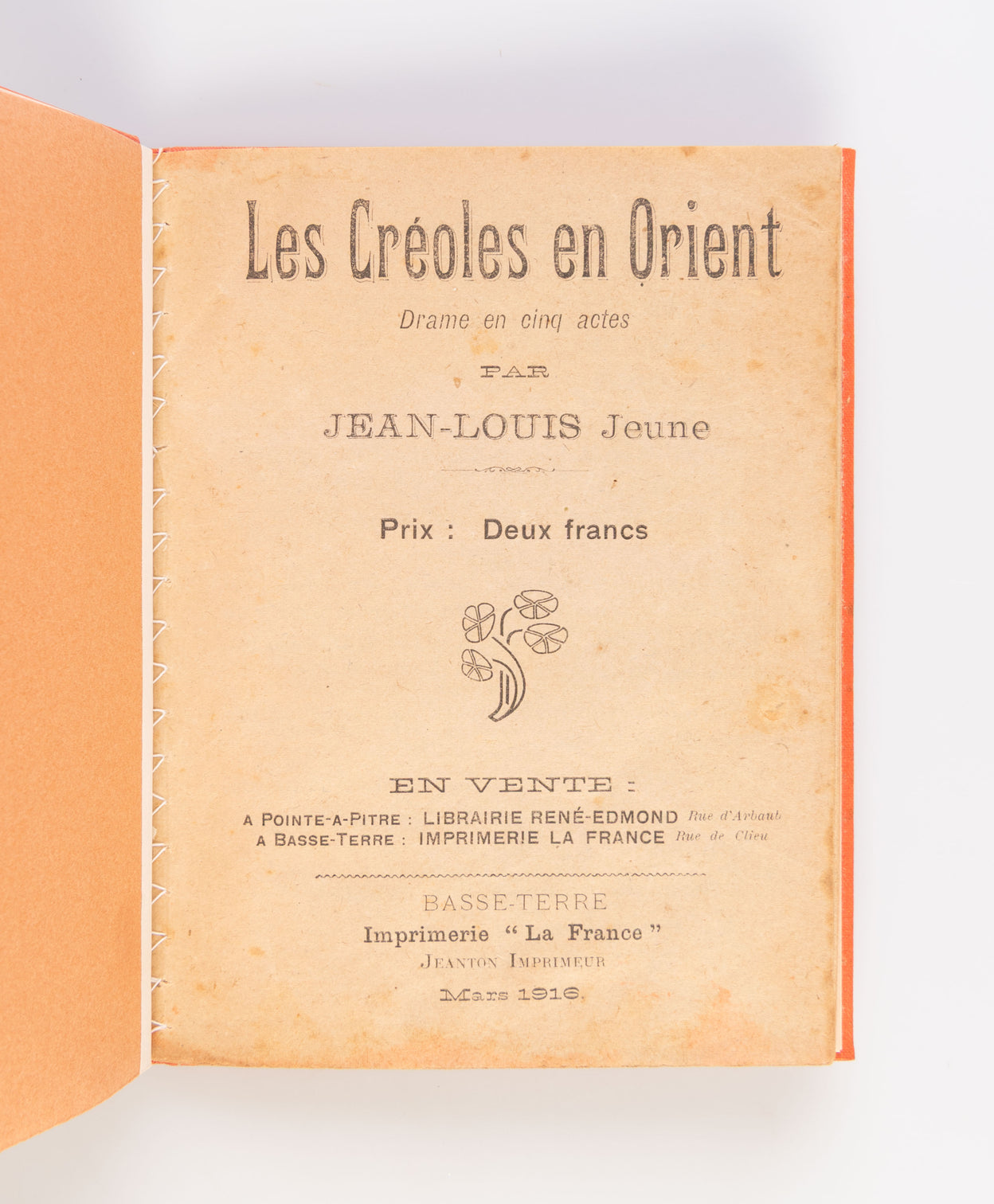 Les Créoles en Orient. Drame en cinq actes.