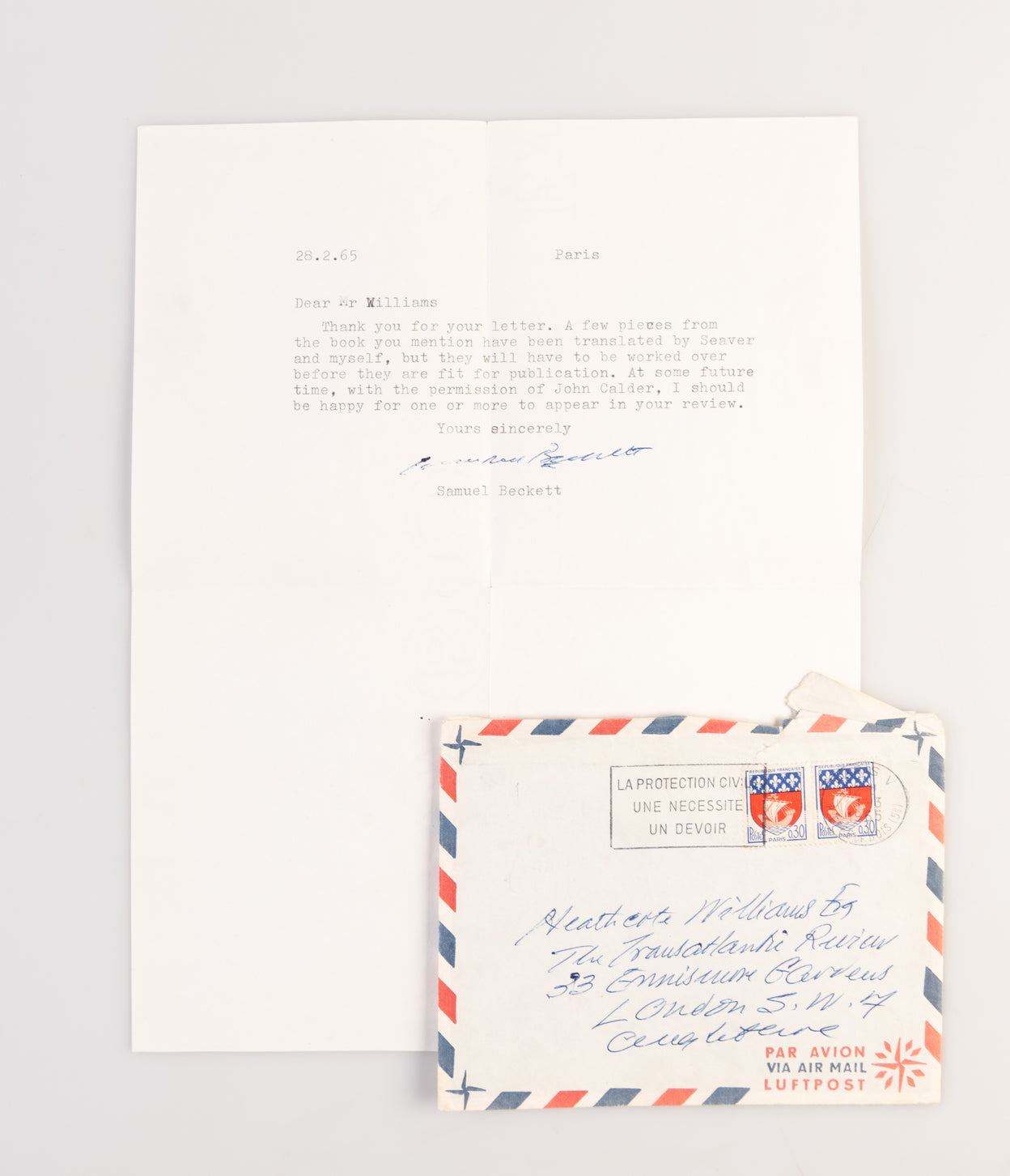 Typed Letter Signed (