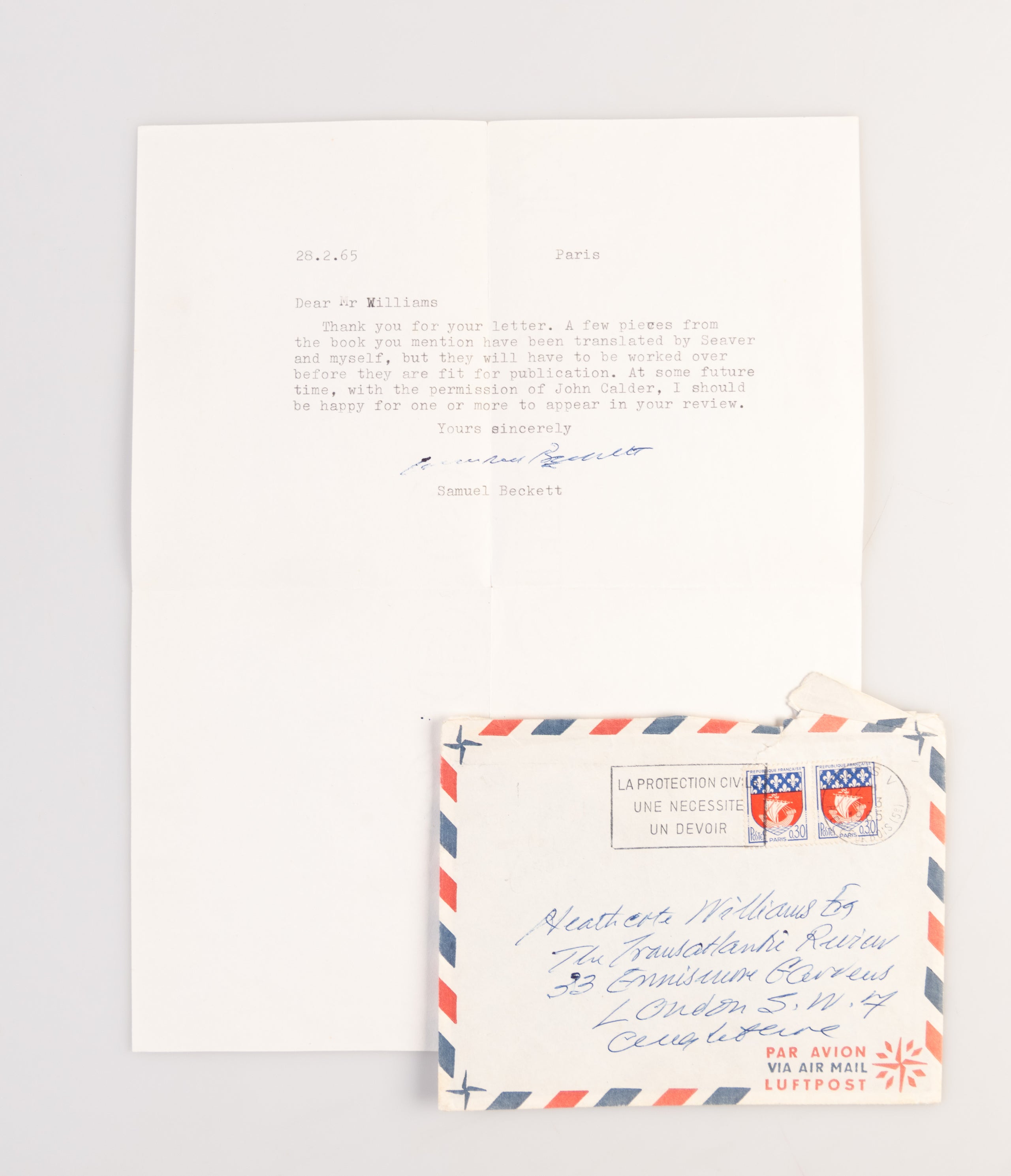 Typed Letter Signed (